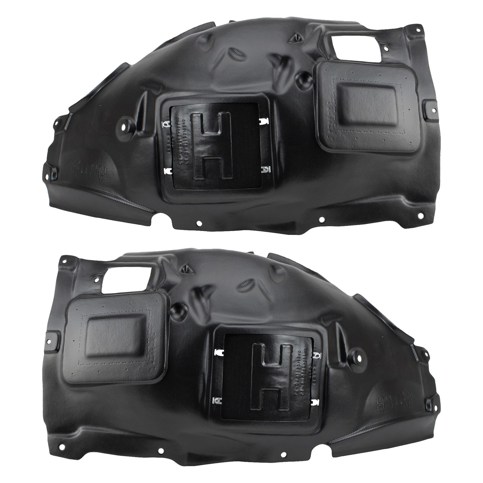 Trq Front Inner Fender Liner Set Compatible With 2013-2018 Bmw 320I 2014-2018 328D 328D Xdrive 2012-2016 328I 2014-2016 328I Xdr