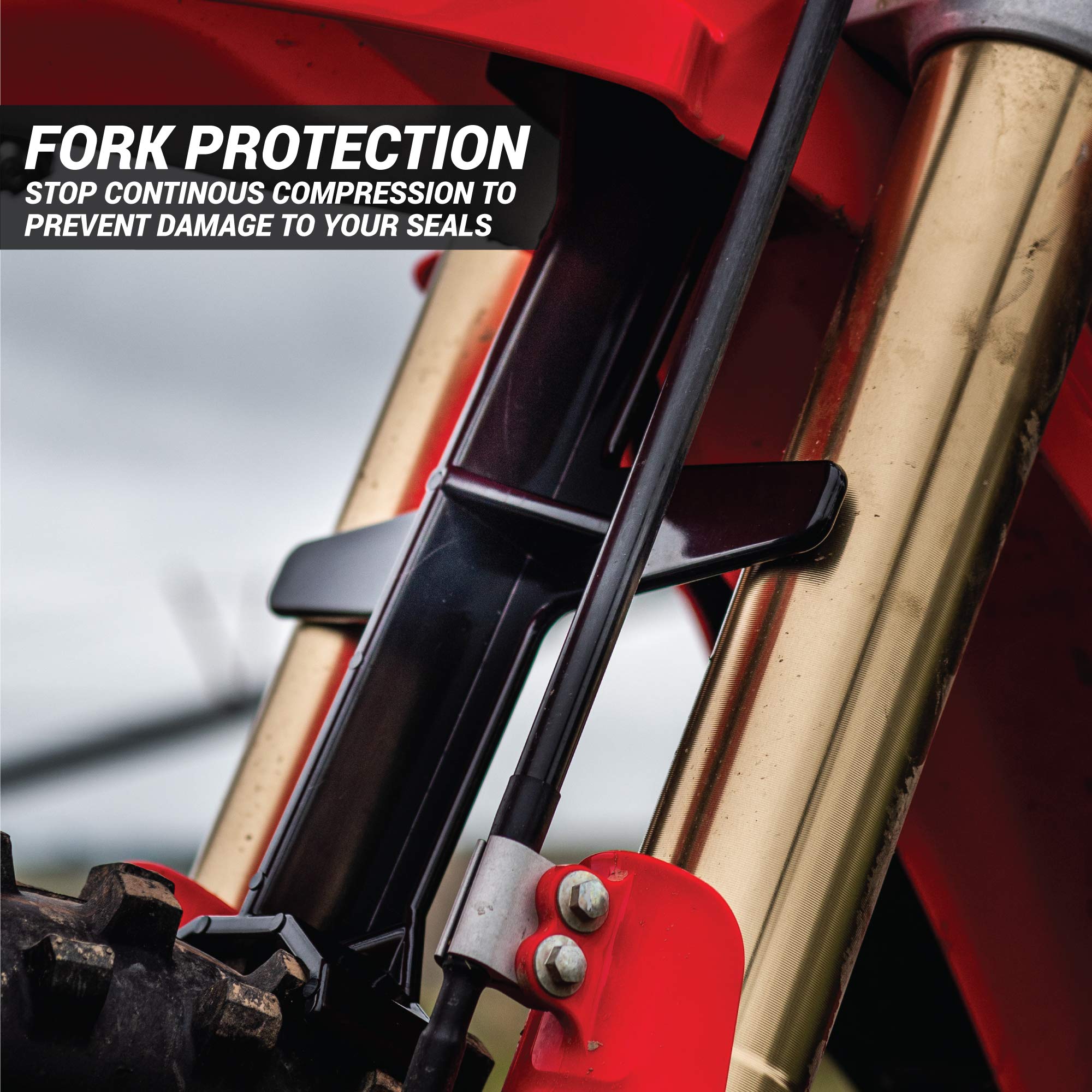 Aerofast Motocross Dirt Bike Fork Support For Suspension Fork Seal For Springs Fork Saver Brace - The Ultimate Wheel Chocks Protection For Your Motorcycle Forks