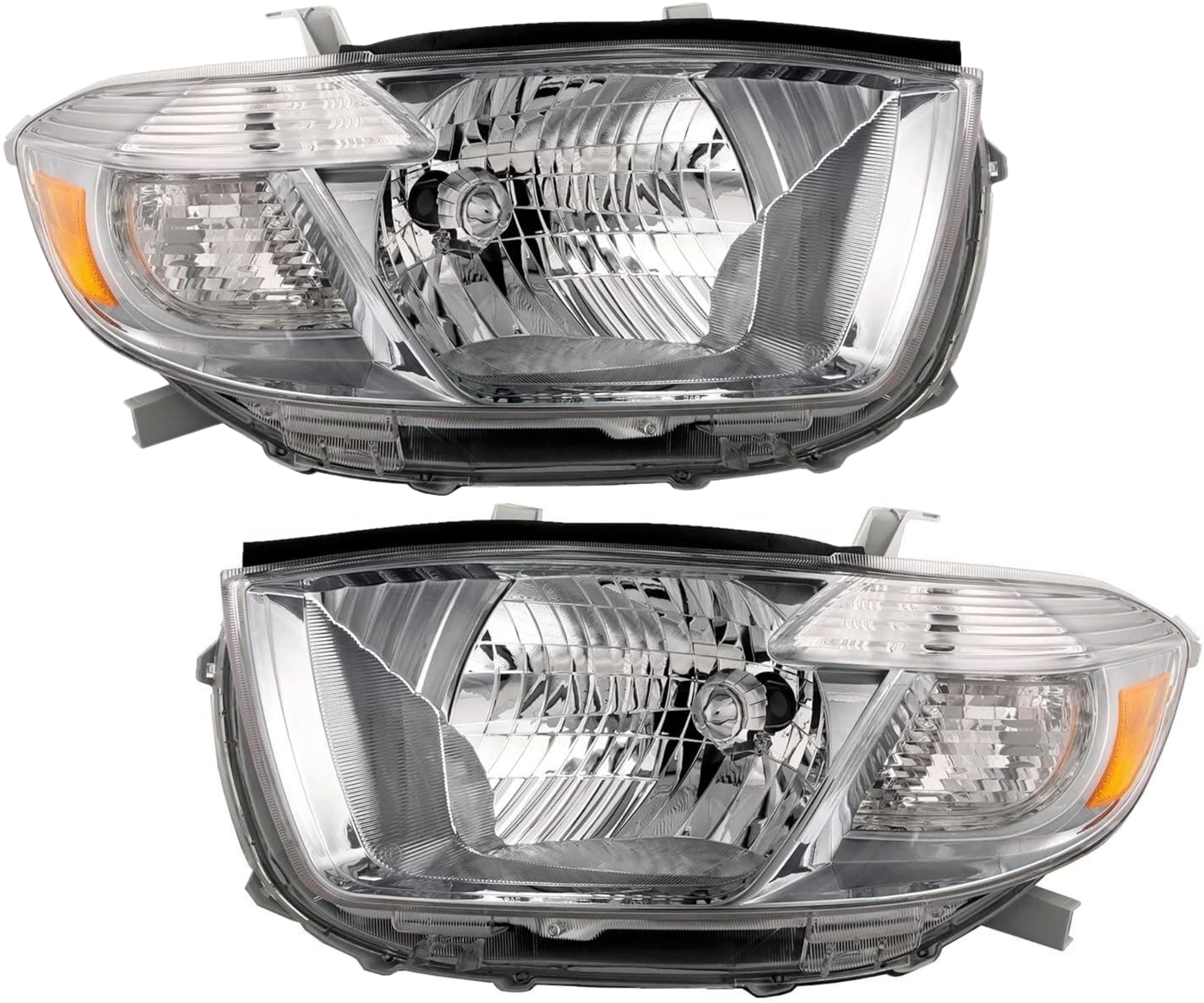Replacement For Toyota 2008 2009 2010 Highlander Sport Utility, Sport Model Headlight Headlamp Japan Built, Dot/Sae Compliant, Right & Left Side, To2503177, To2502177, Oem 81170-48470, 81130-48480