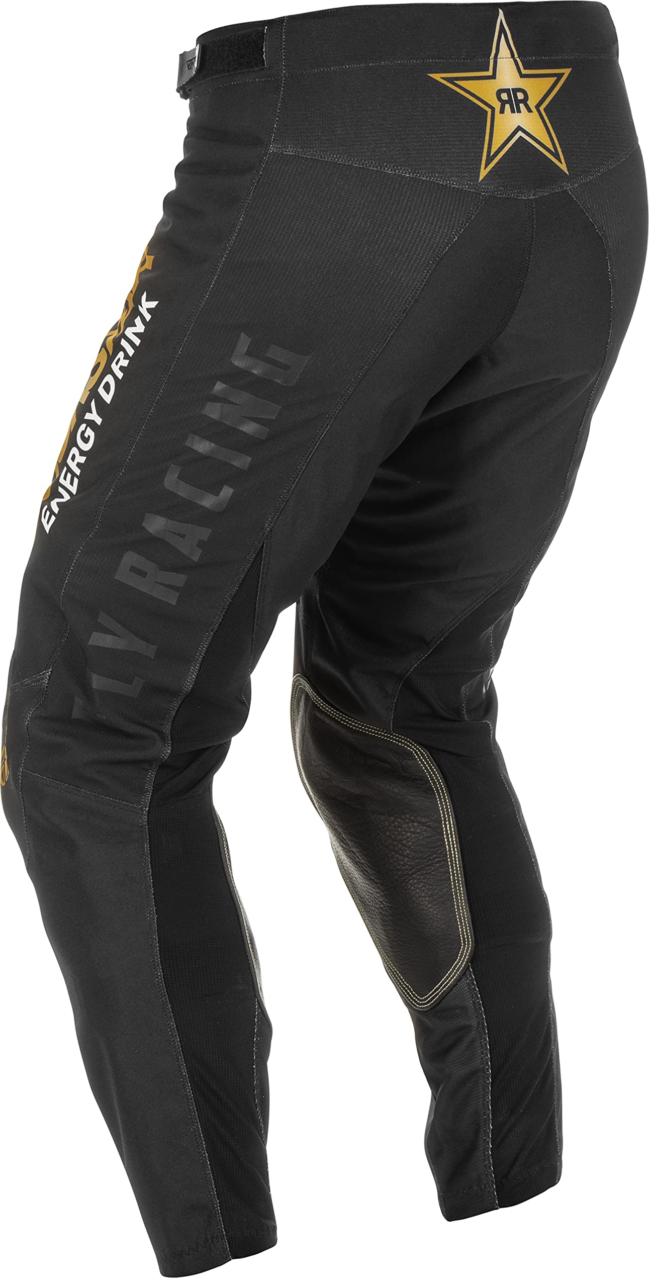 Fly Racing Adult Kinetic Rockstar Pants (Black/Gold, 34)