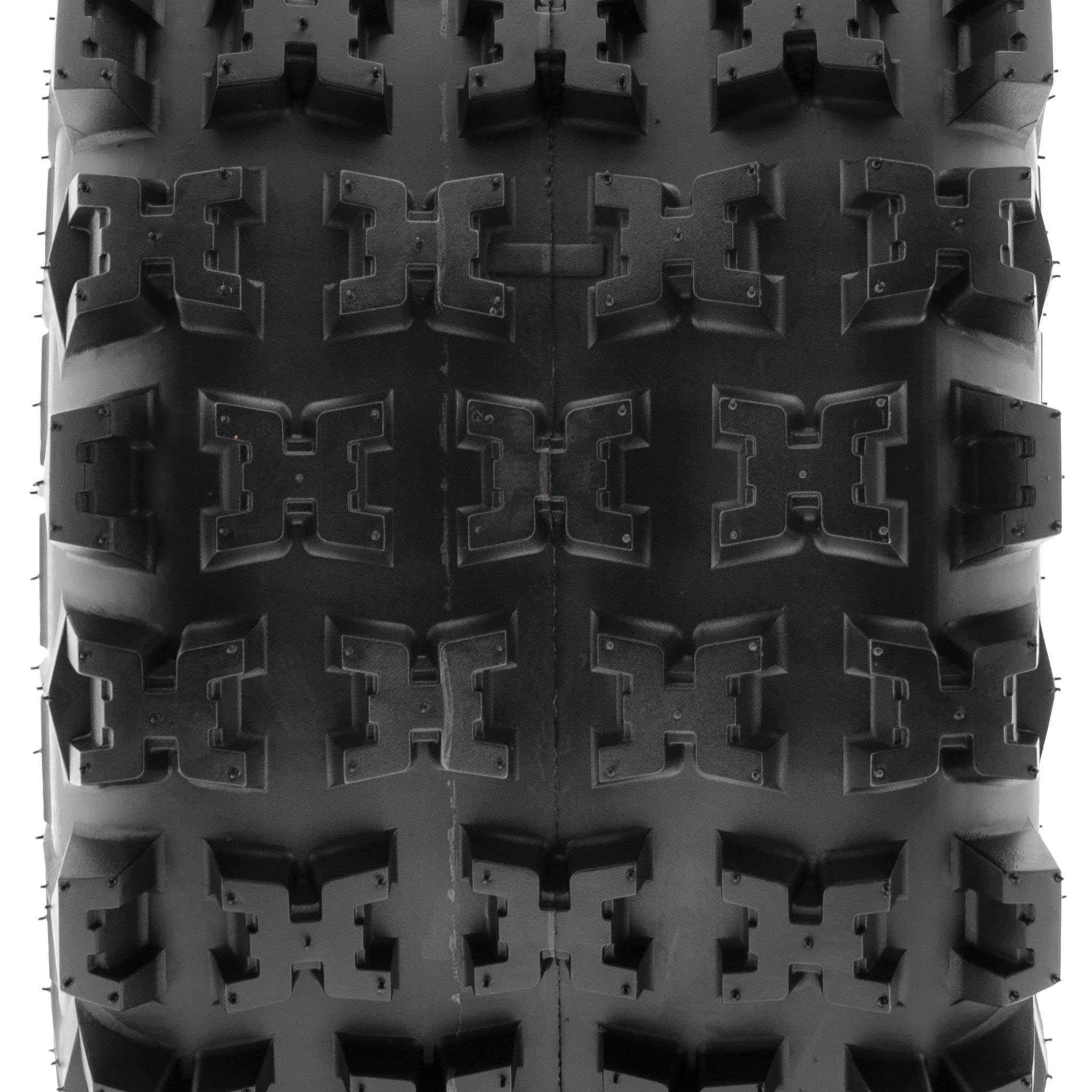 SunF XC ATV UTV Knobby Sport Tires 18x10.5-8 (265/50-8), 6 PR Tubeless A027, Set of 2