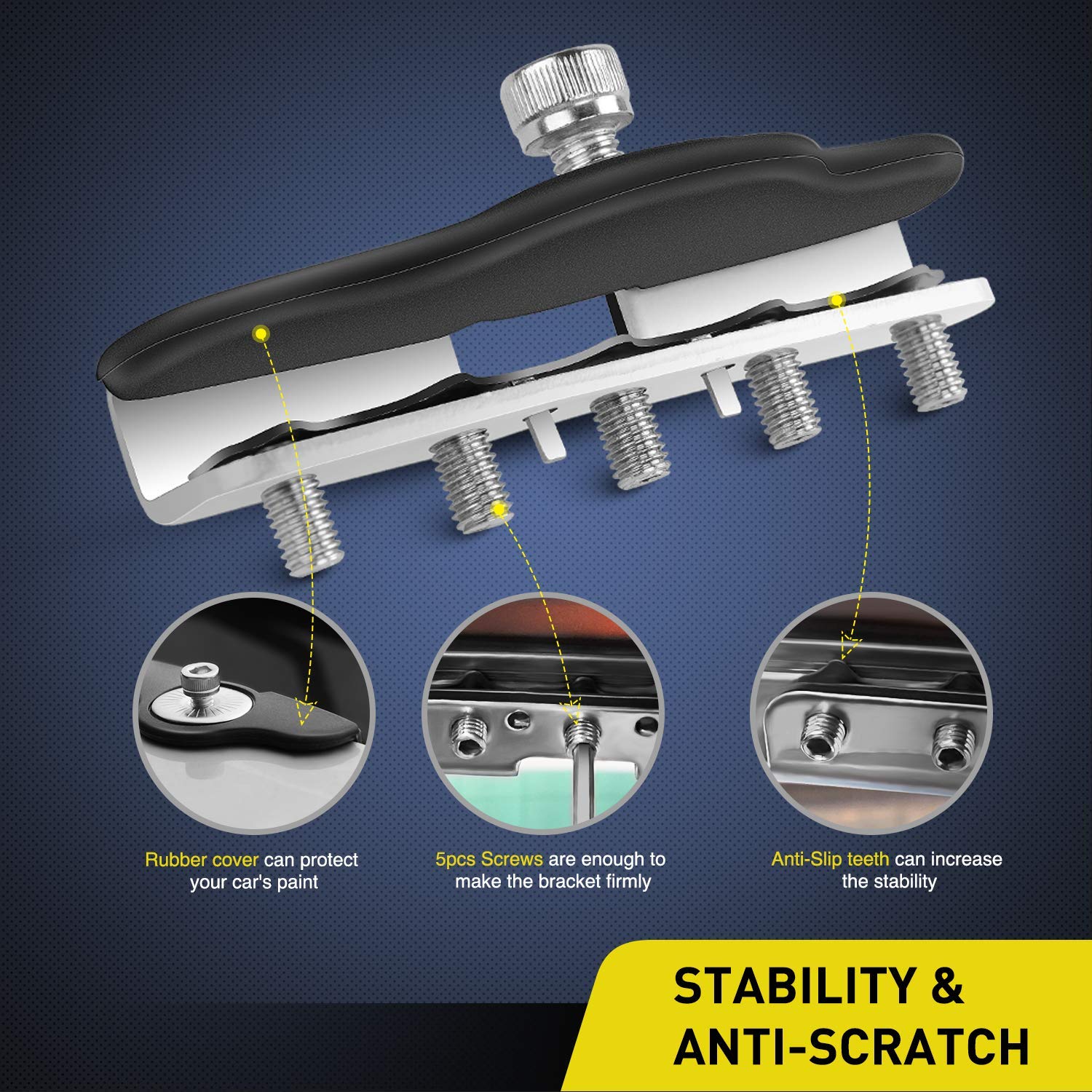 Nilight 90025B Led Light Bar Mounting Brackets 2Pcs Universal Hood Led Work Light Led Pods Mount Bracket Clamp Holder For Suv Tr