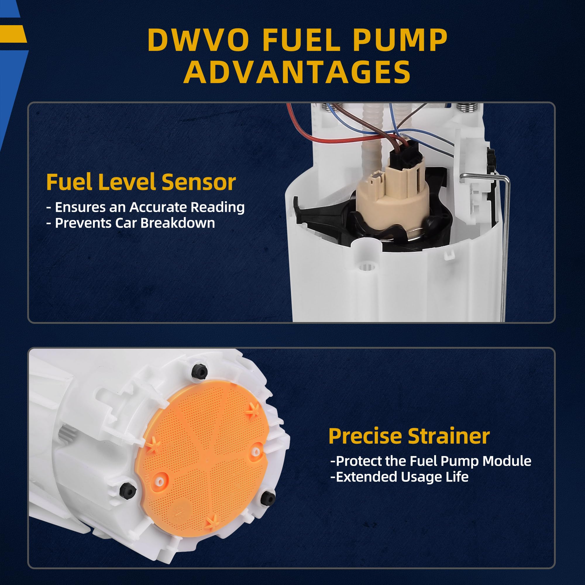 Dwvo Fuel Pump Compatible With 2004-2007 Dodge Durango/2007 Chrysler Aspen 3.7L 4.7L 5.7L