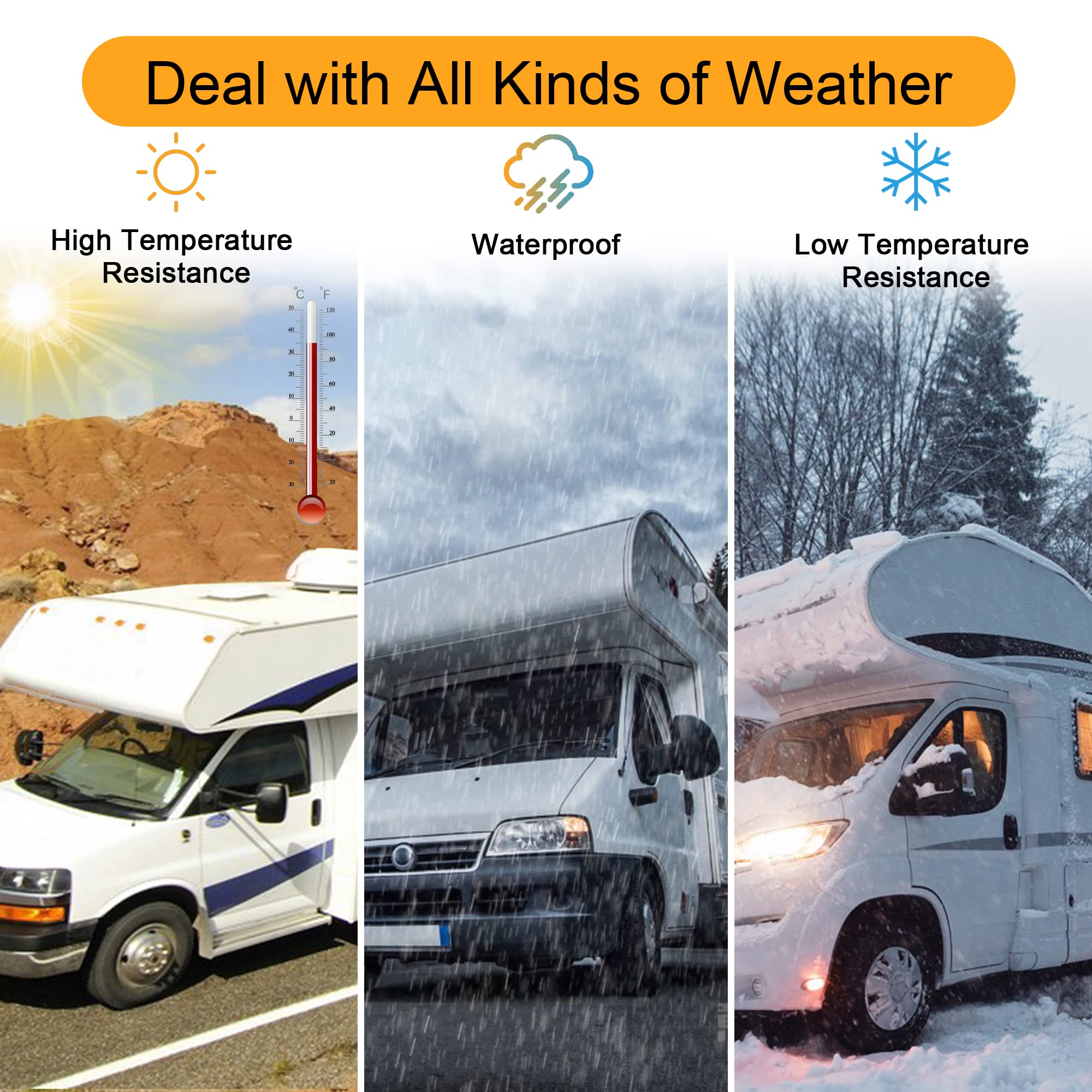 Rv Roof Tape White, 2 Inch X 50 Feet Rv Repair Sealant Tape, Stop Camper Roof Leaks, Uv-Resistant, Weatherproof And Reliable For