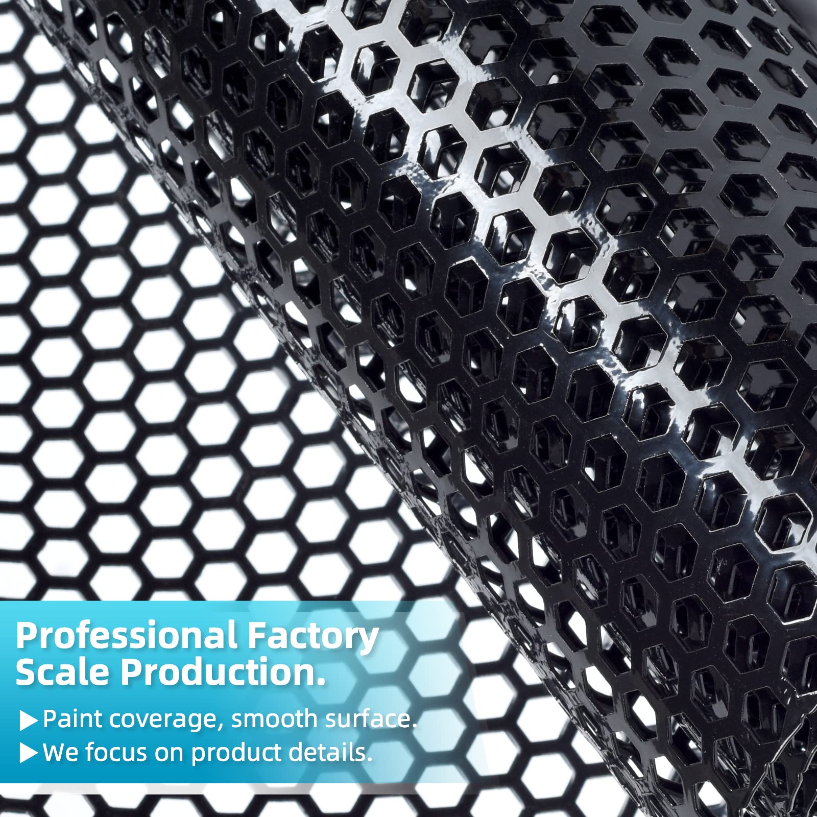 AggAuto Universal 40''x13'' Car Grill Mesh - Aluminum Alloy Automotive Grille Insert Bumper Honeycomb Hole 8mm Spacing 3mm, One