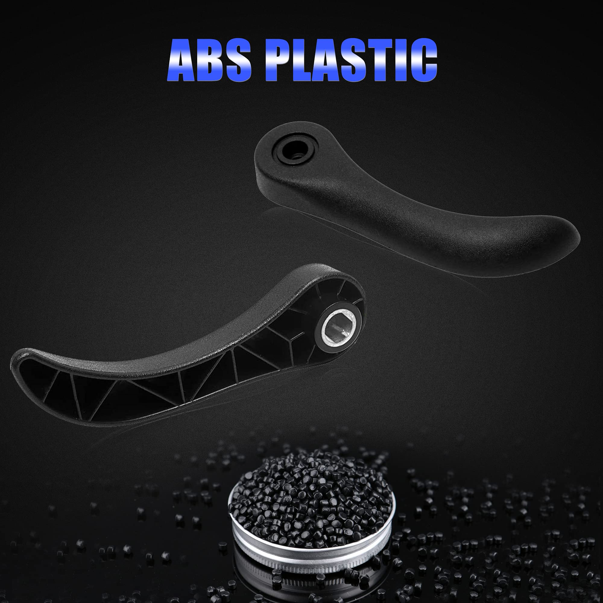 Basiker Front Driver & Passenger Adjust Handle For Chevy S10 Colorado Blazer Ssr & Gmc Canyon Jimmy S15 Envoy H3 Back Release Handle Replace Oem 89041697 (Lh & Rh)