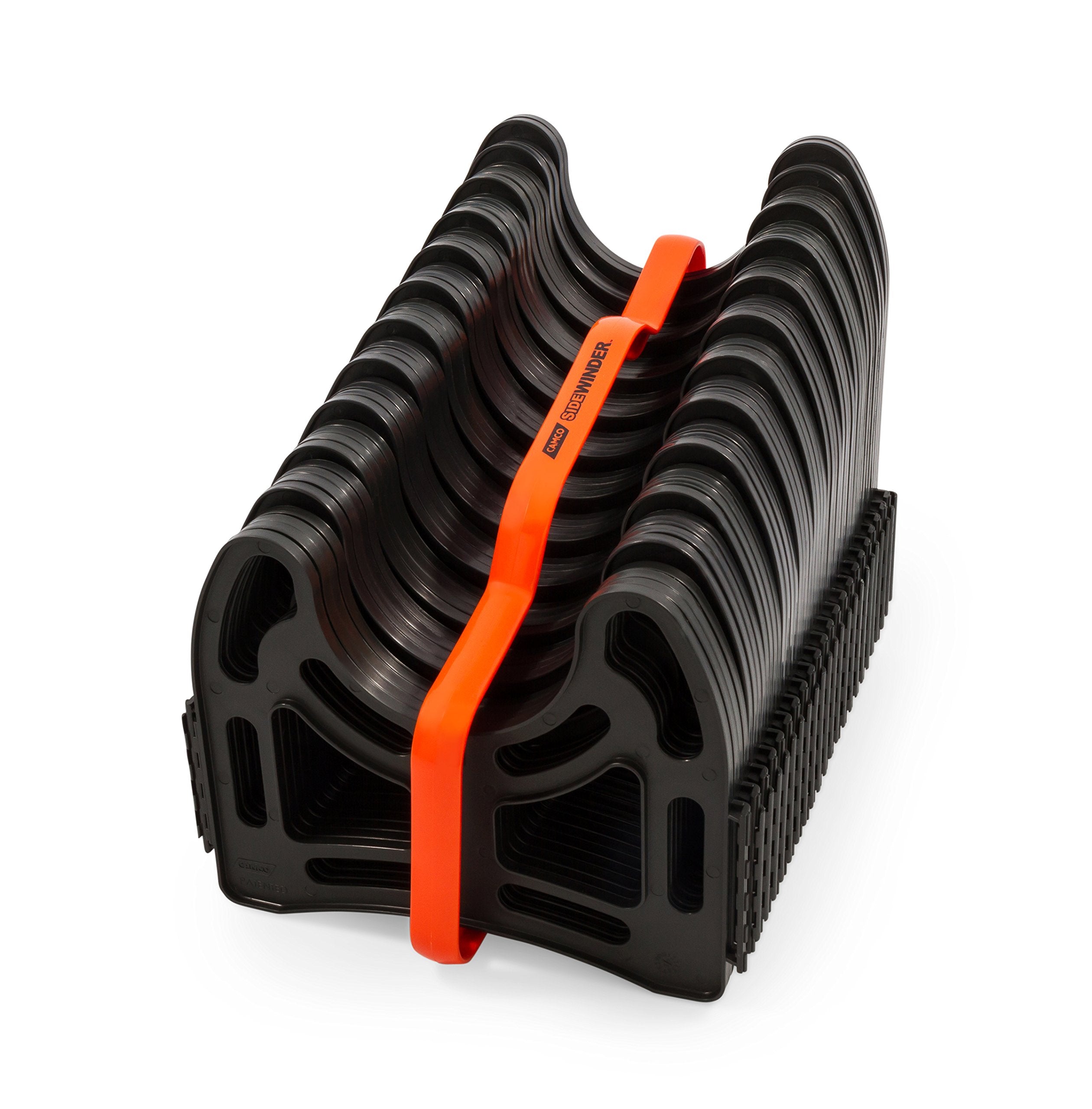 camco Sidewinder RV Sewer Hose Support  Made from Sturdy Lightweight Plastic  curve Around Obstacles and Wont creep closed  20 F