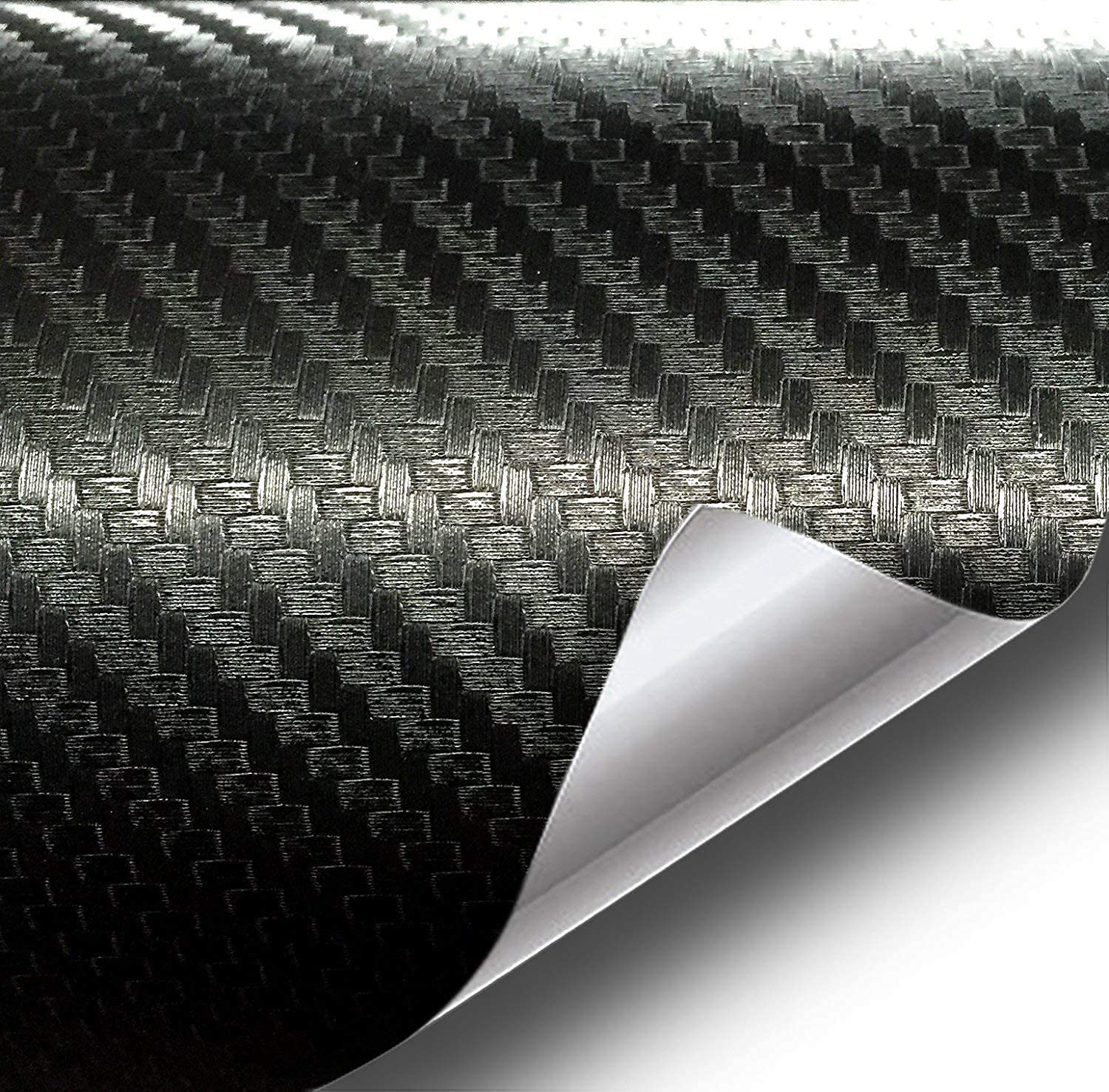 VViViD Black Carbon Fiber Air-Release Adhesive Vinyl Tape Roll (1/4'' x 30ft)