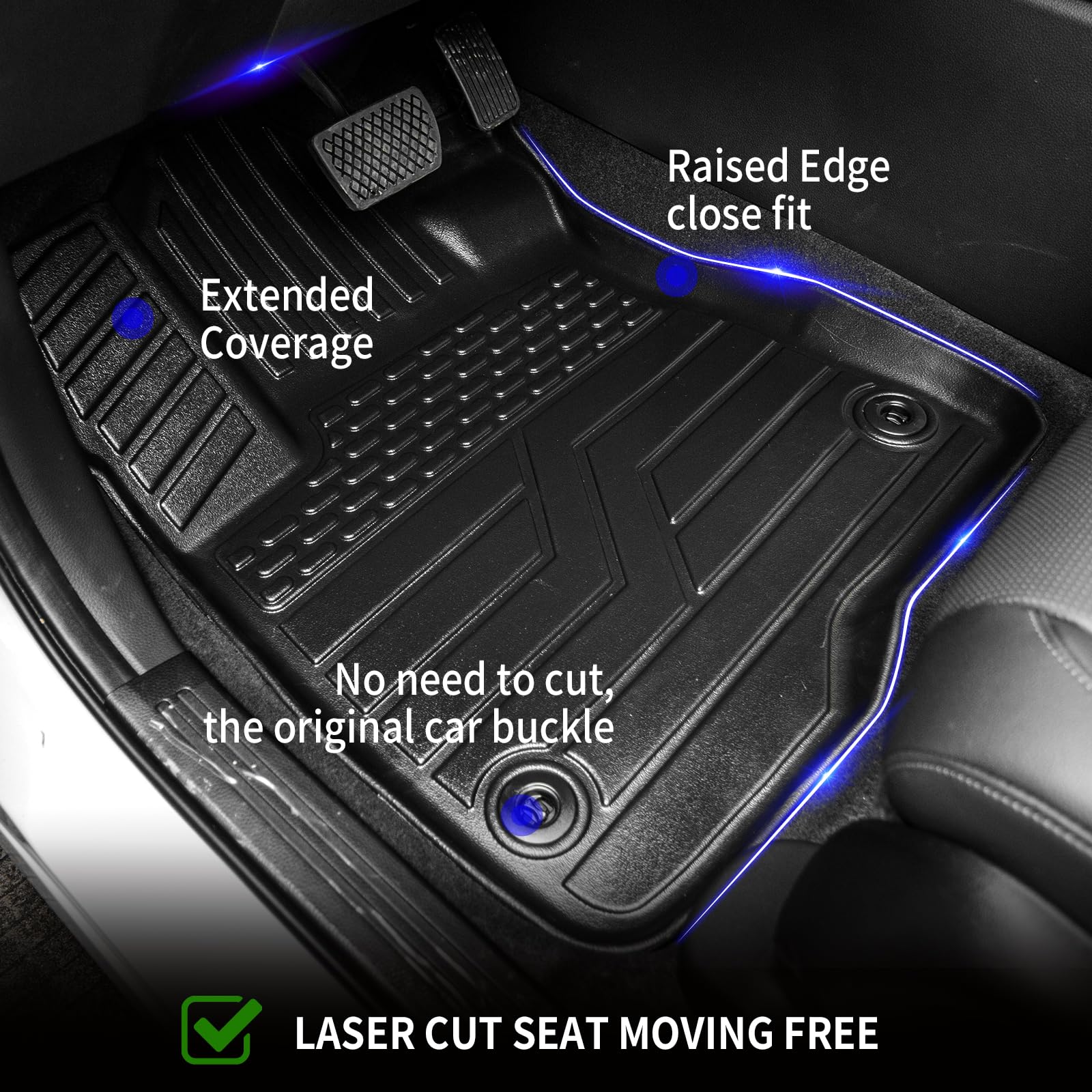 Rongtaod Floor Mats Compatible With 2023 2024 2025 Honda Crv (Include Hybrid) Cargo Mat Trunk Mat Cargo Liner Back Seat Cover Ho