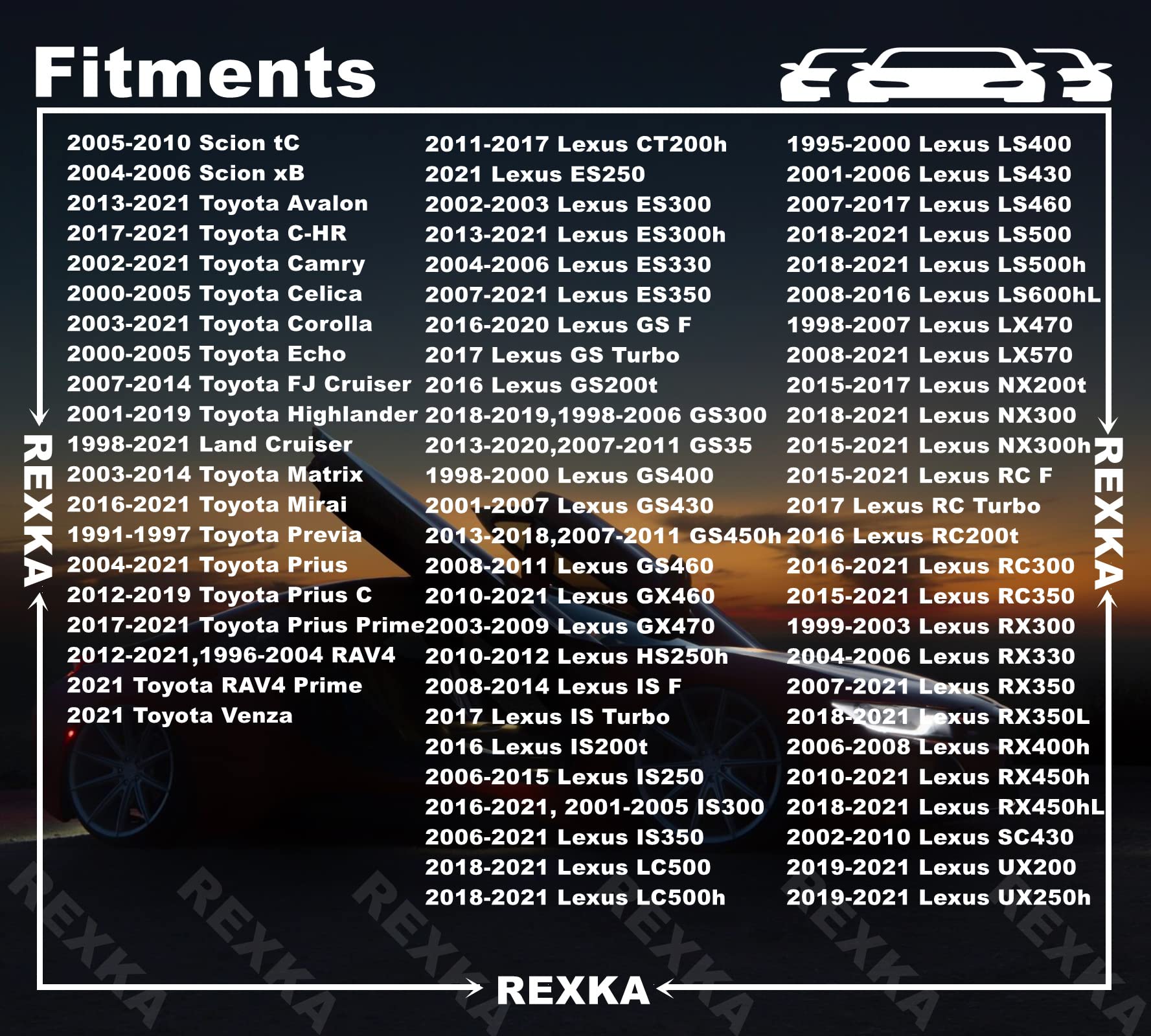 Rexka 30pcs M6.2 x 22mm Fender Liner Bumper Cover Wheelhouse Liner Screw Bolt for Toyota Lexus 90159-60477 9015960477