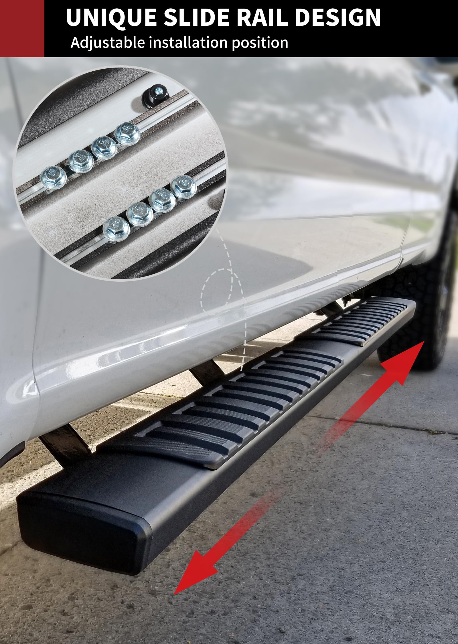 Yitamotor 6 Inches Running Boards Compatible With 2019-2025 Dodge Ram 1500 Quad Cab/Extended Cab New Body Style Side Step Nerf B