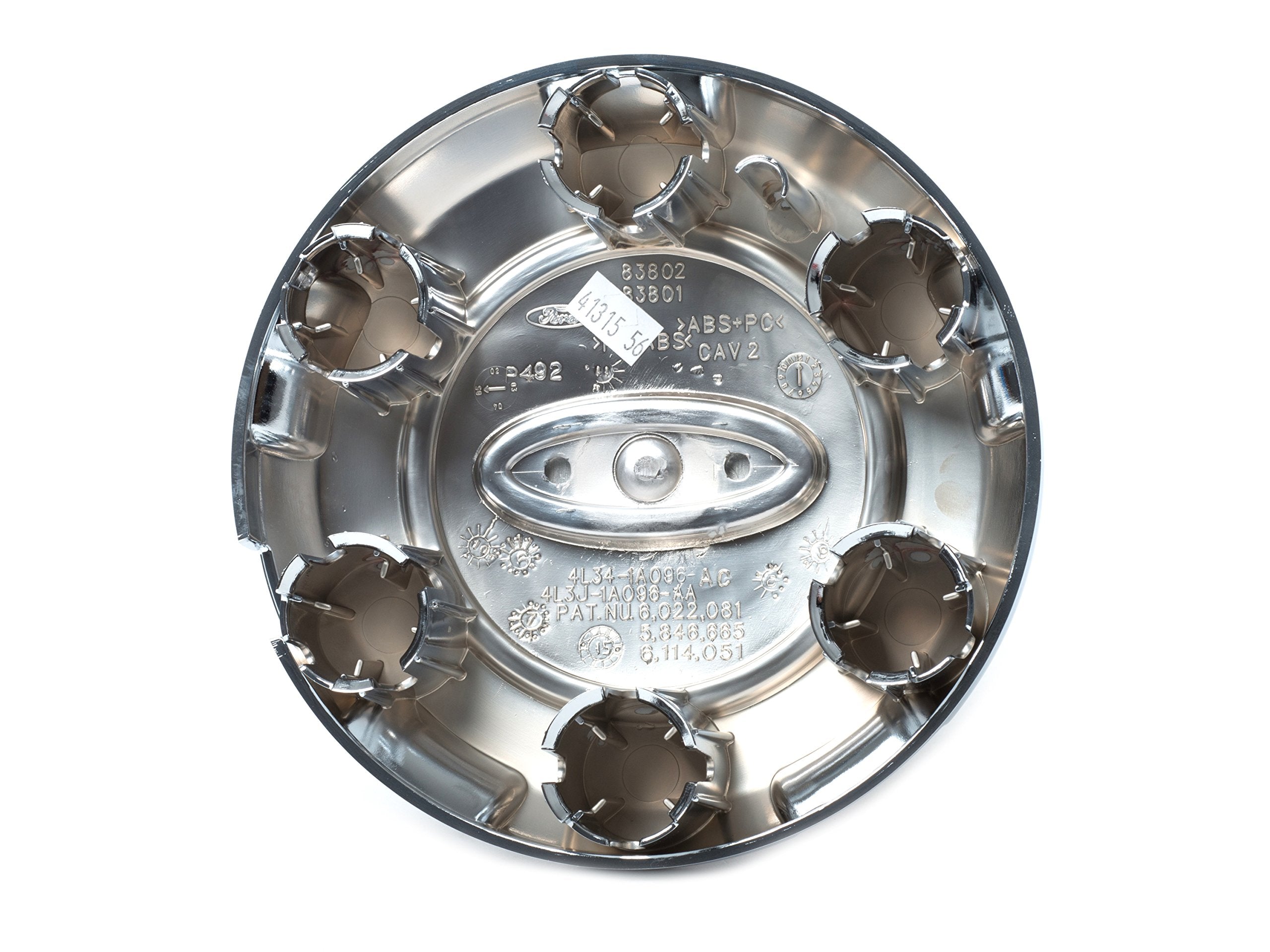 Ford Genuine Center Cap 4L3Z-1130-AB, Metal, Silver