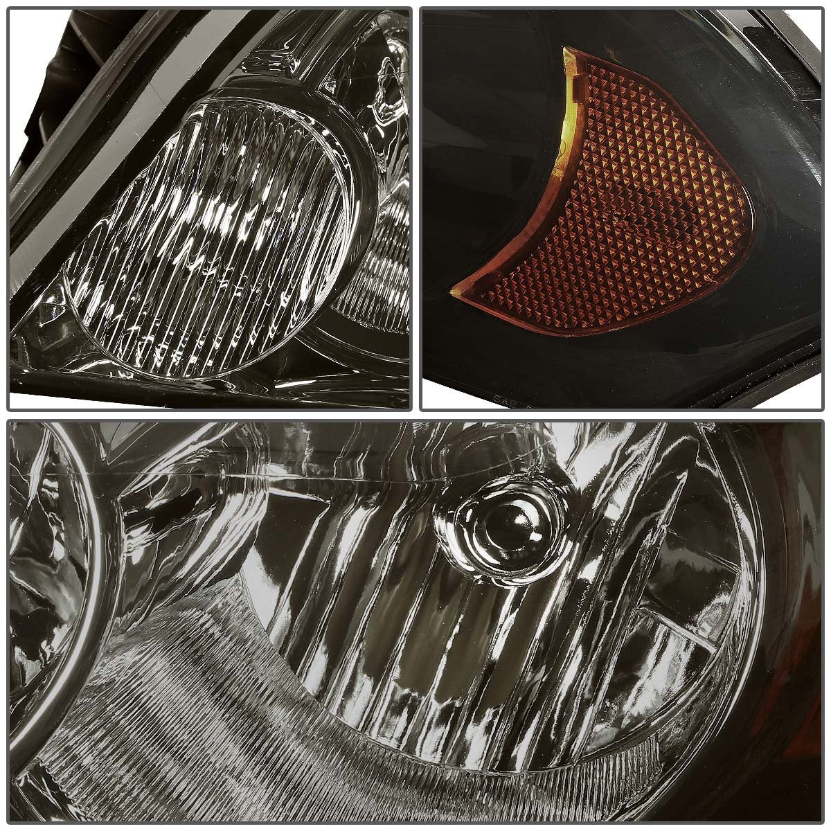 Dna Motoring Hl-Oh-Ci06-Sm-Am Smoke Lens Amber Headlights Compatible With 06-13 Impala