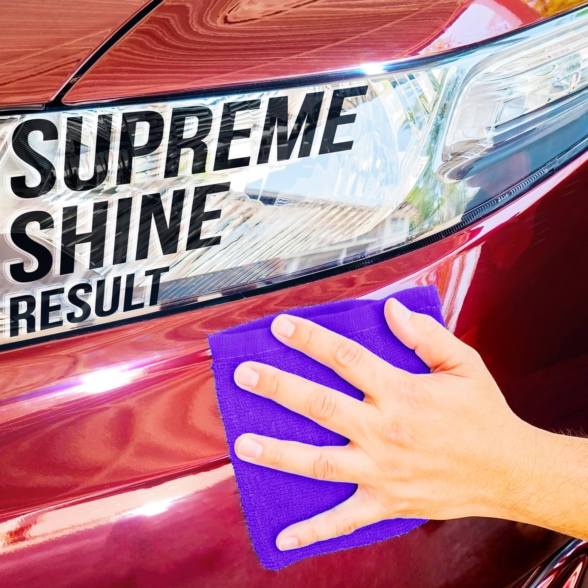 Paks Edgeless Microfiber Towels For Cars - 16X16 Absorbent Microfiber Car Towels For Kitchen & Detail Towels - 10-Pack Lintless Plush Microfiber Towels For Cars - Microfiber Towels For Cars Detailing