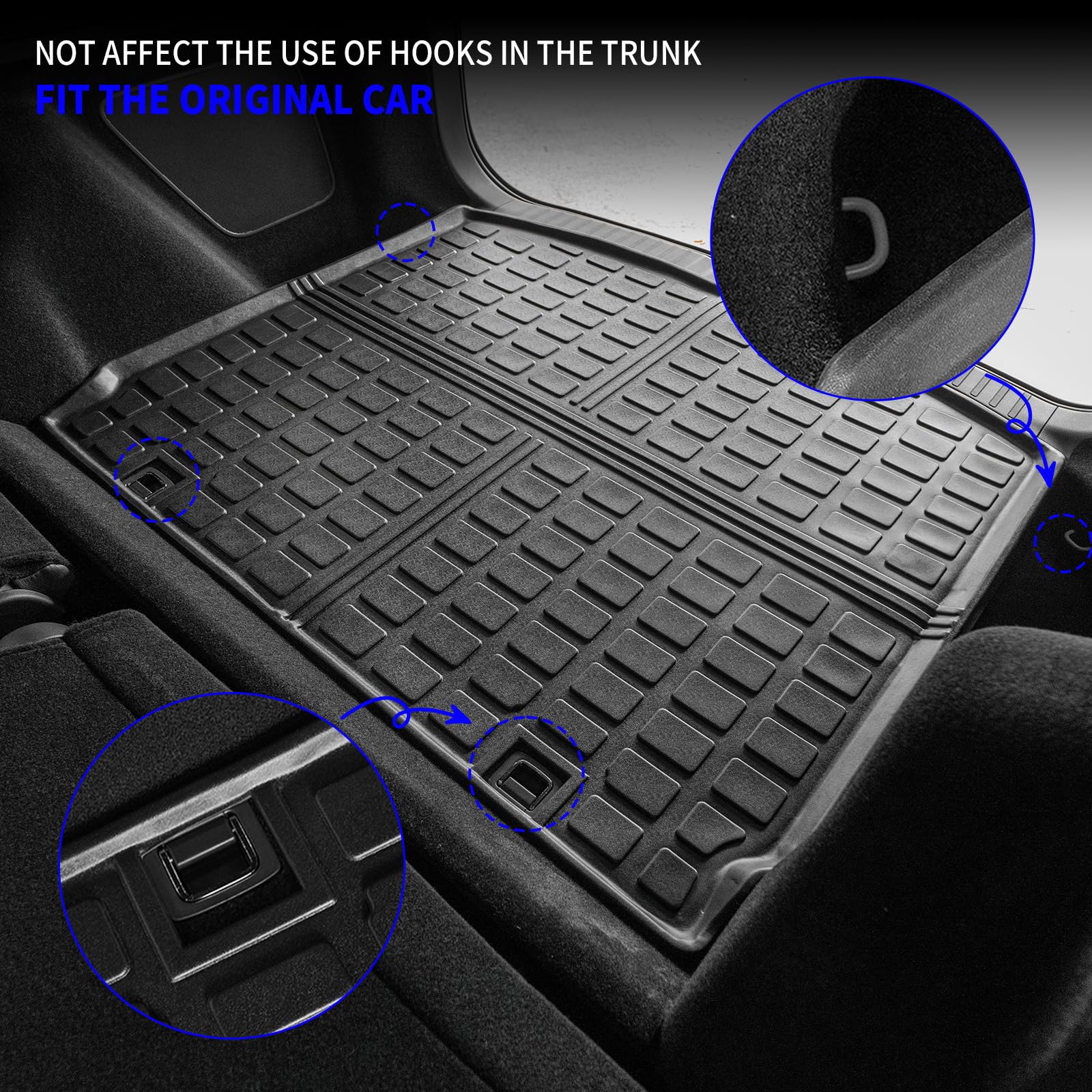Rongtaod Cargo Mat Compatible With 2023 2024 2025 Honda Crv (Include Hybrid) Cargo Liner Trunk Mat Tpe All Weather Trunk Liner H