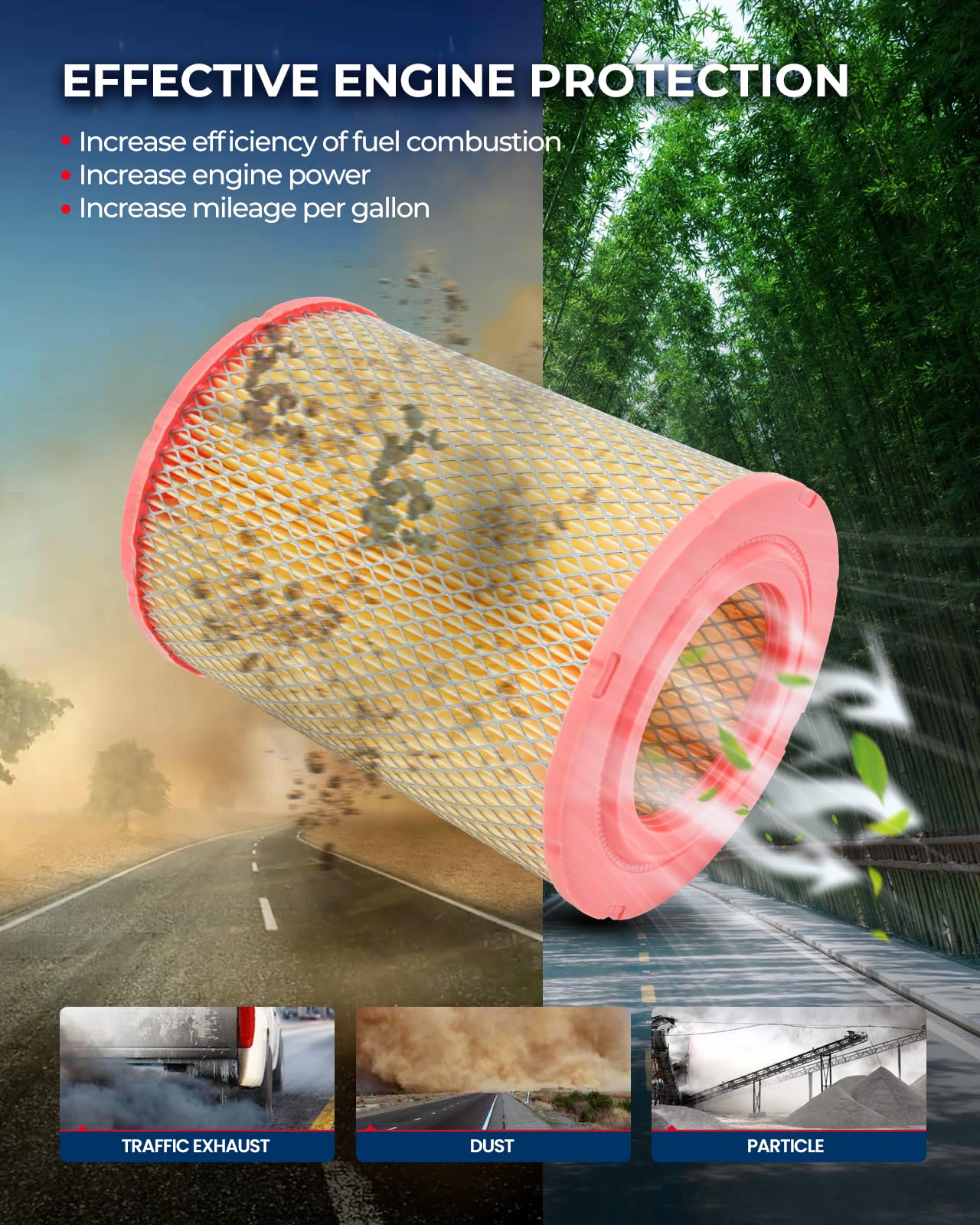 Kax Engine Air Filter, Ca9269 Replacement For Chevrolet & Gmc Models (Express 3500, Express 2500, Express 1500, Express 4500, Sa