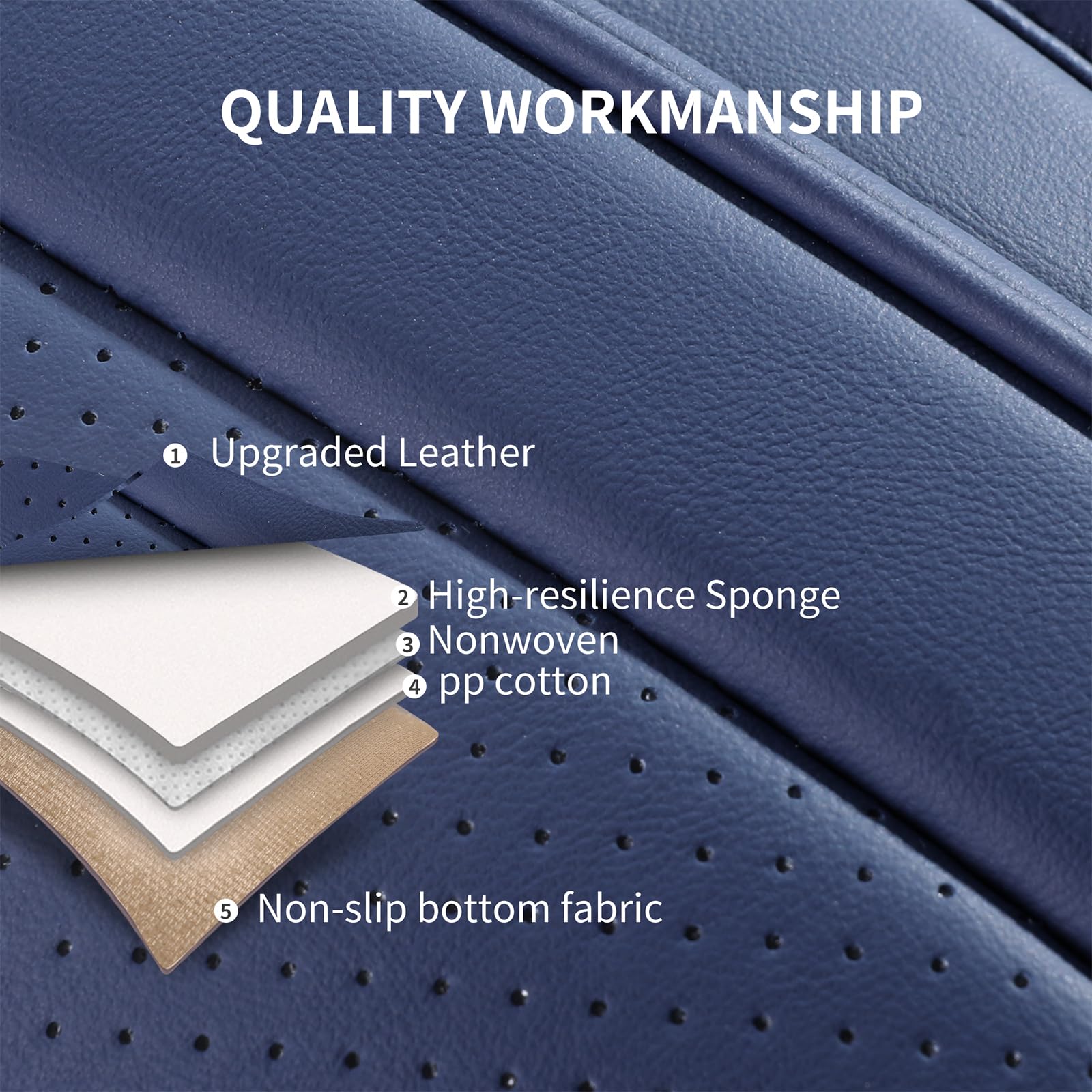 Hchengkikz Seat Covers,Breathable Car Seat Covers Front Seats,Waterproof Car Seat Covers,Universal Anti-Slip Car Seat Protector