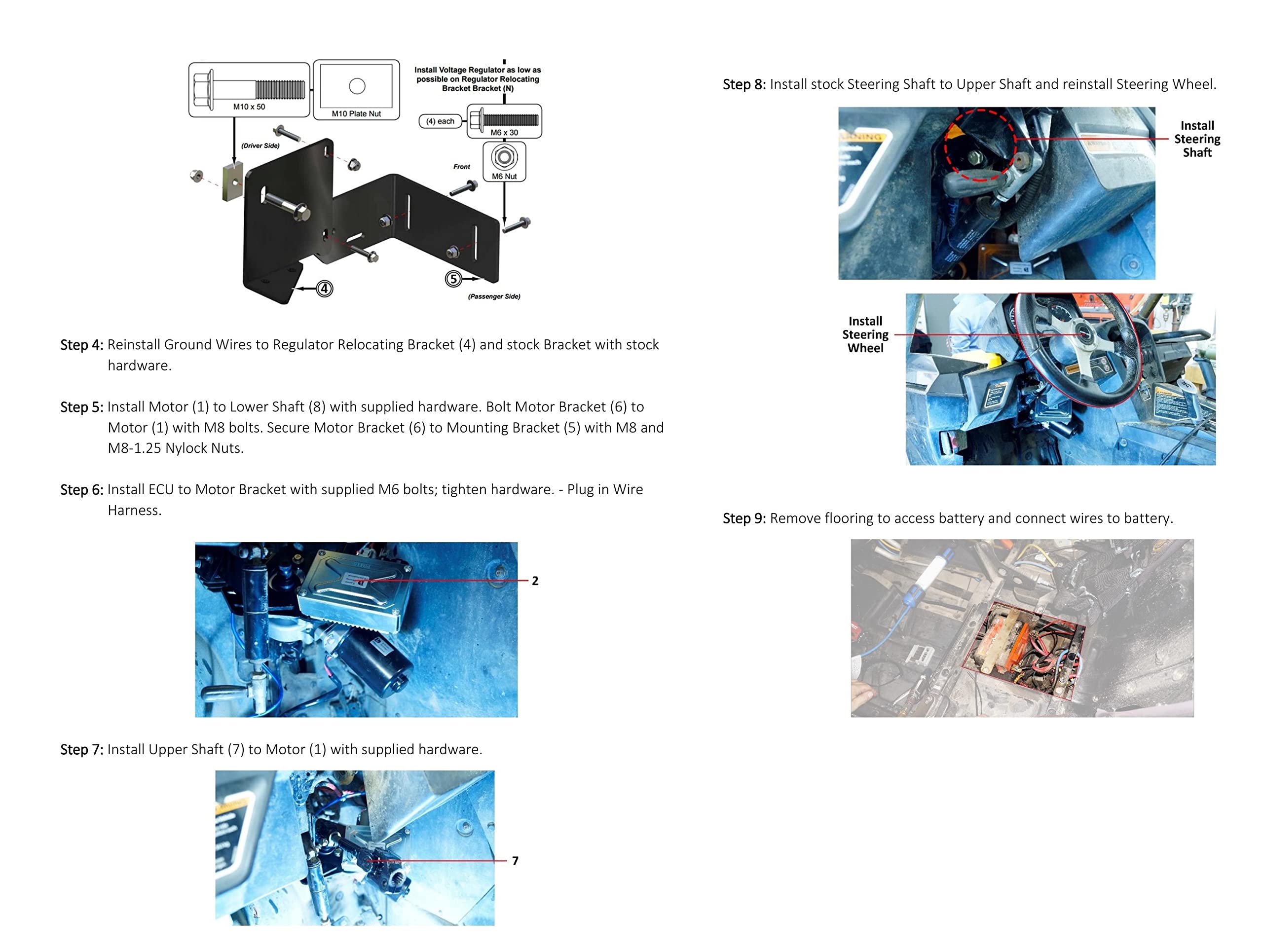 Rugged Front Electric Power Steering Kit For Can-Am Commander 800/1000/Max 1000, Is A Bolt On System, Steers Easy When Navigating Rough Terrains (See Fitment Details In Description)