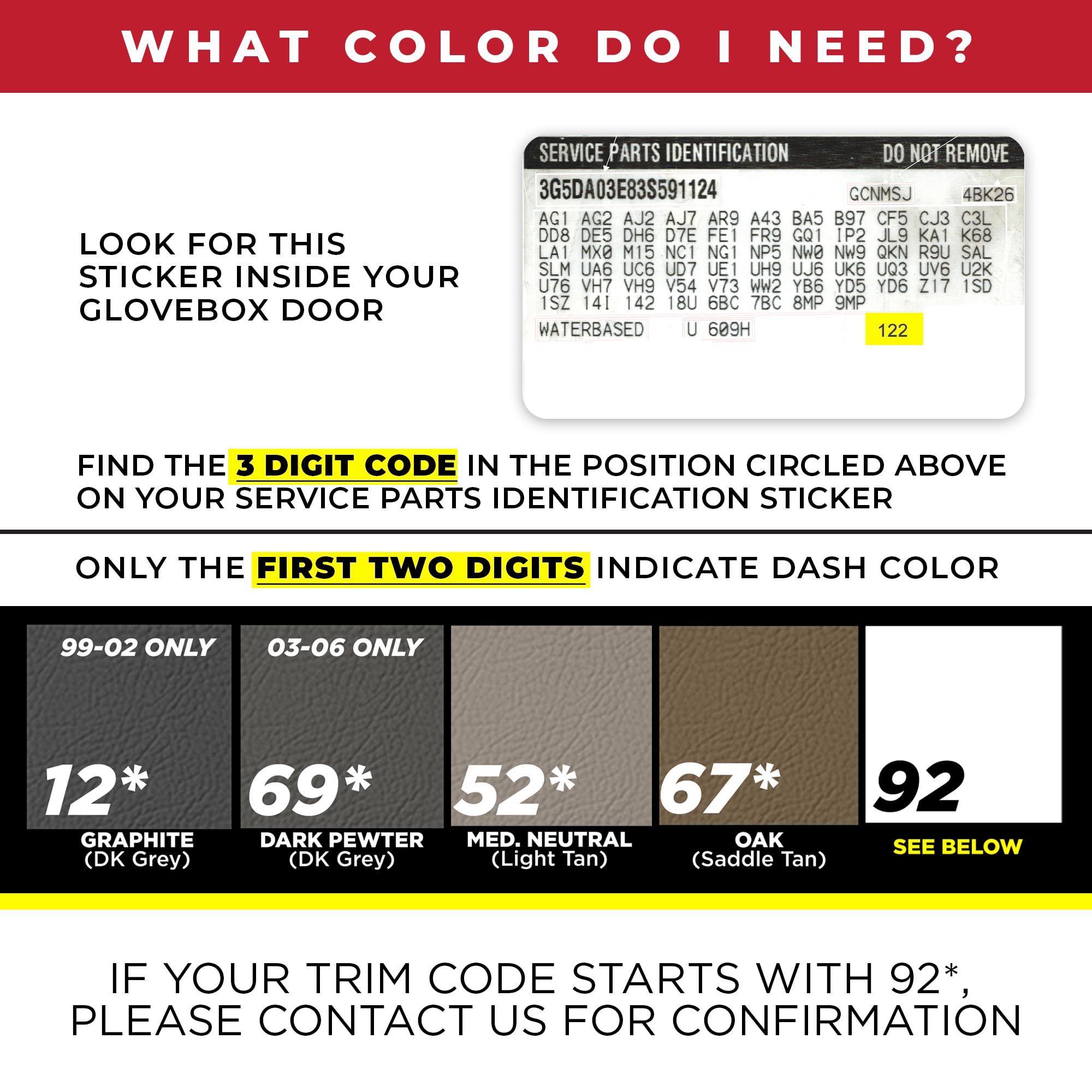 Dashskin Molded Dash Cover Cap Compatible With 2000-2006 Tahoe Suburban Yukon Avalanche & 1999-2006 Silverado Sierra In Medium N