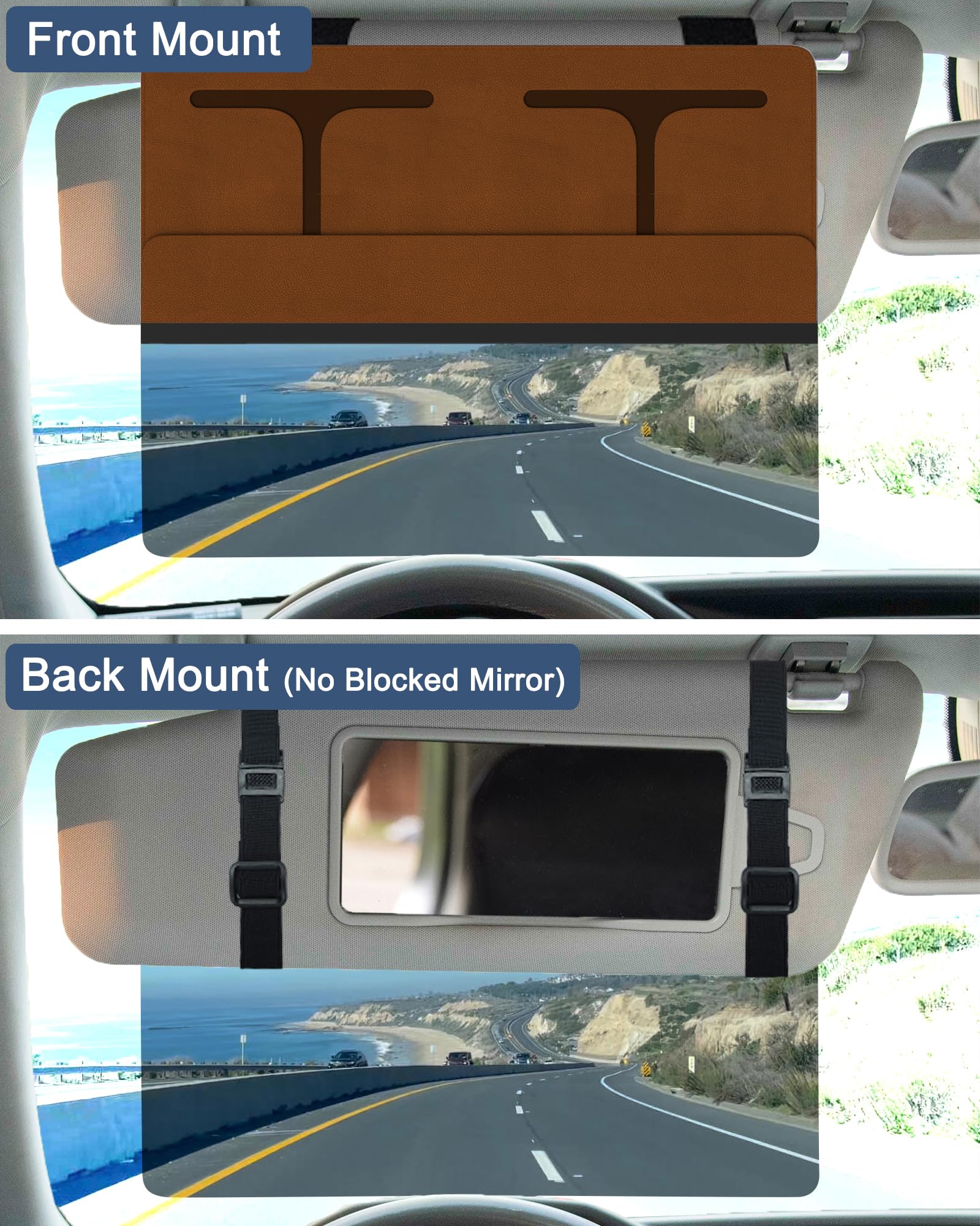 Nazzo Car Visor Extender Polarized, Sun Visor Extender For Car Attachment Sun Blocker, Anti-Glare Removable Pc Lens To Expand Su