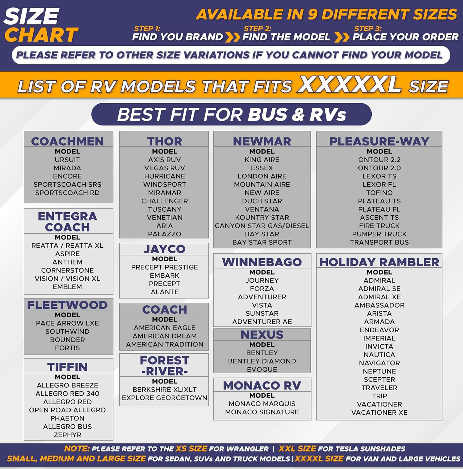 EcoNour RV Windshield Sunshade - Reflective UV & Heat Protection Cover, XXXL 102x51 inches, Grey Polyester for RVs, Trucks, Buses