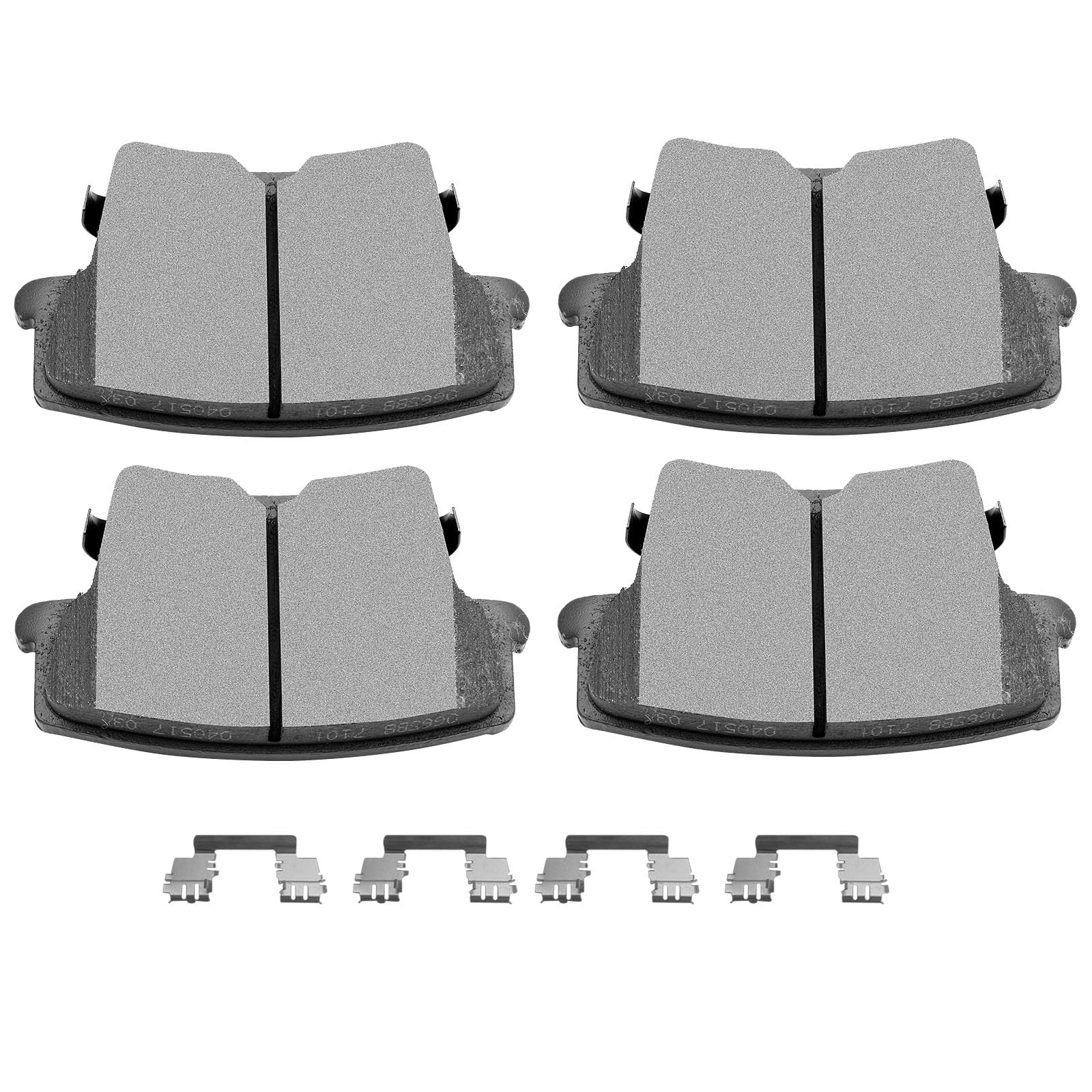 Ceramic Brake Pads Kits,Scitoo 4Pcs Rear Brakes Pads Set Fit For 2005-2019 For Chrysler 300,2009-2019 For Dodge Challenger,2006-