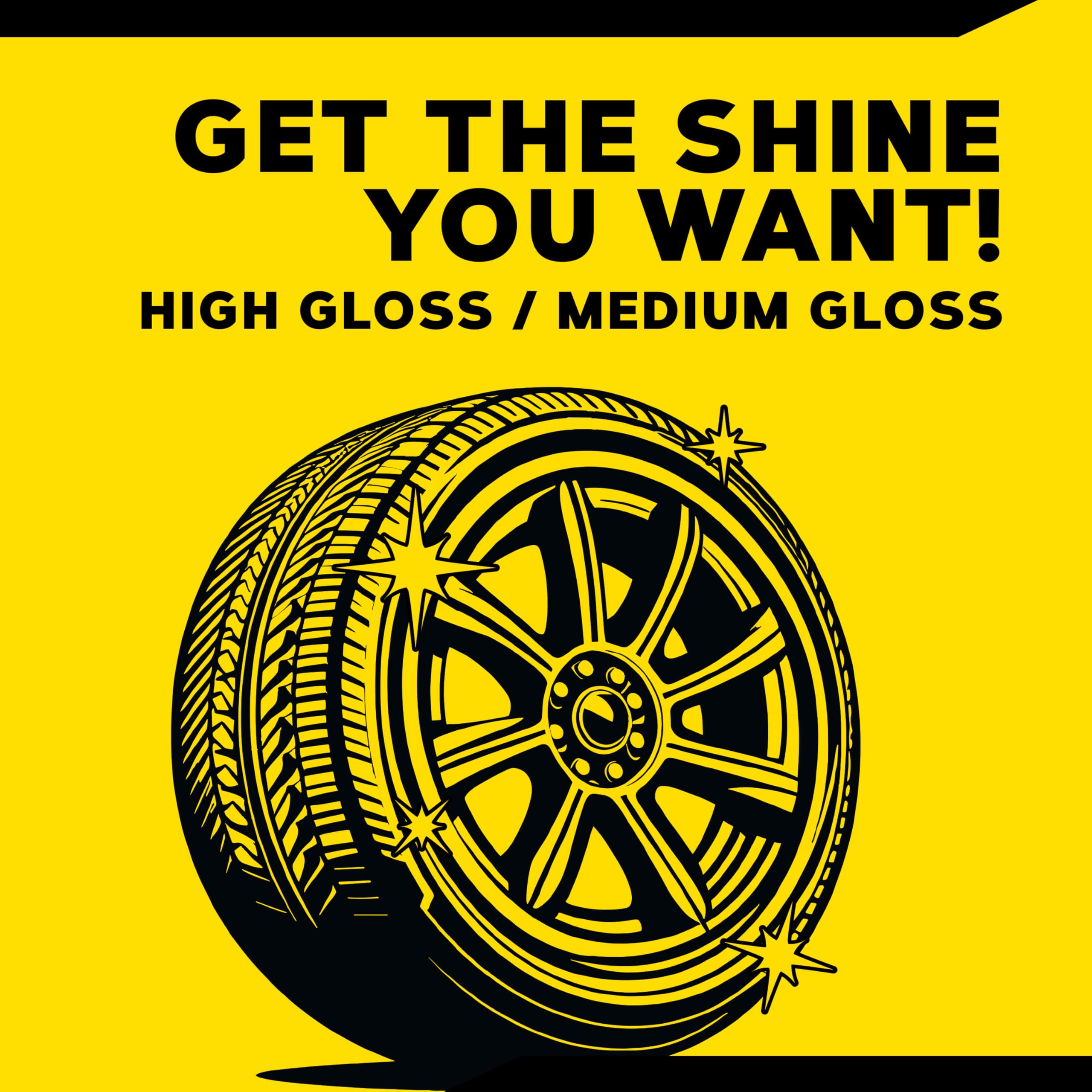 Meguiars Ultimate Insane Shine Tire Spray - Premium Tire Dressing that Delivers a Lasting High Gloss Wet Look and is Easy to Use