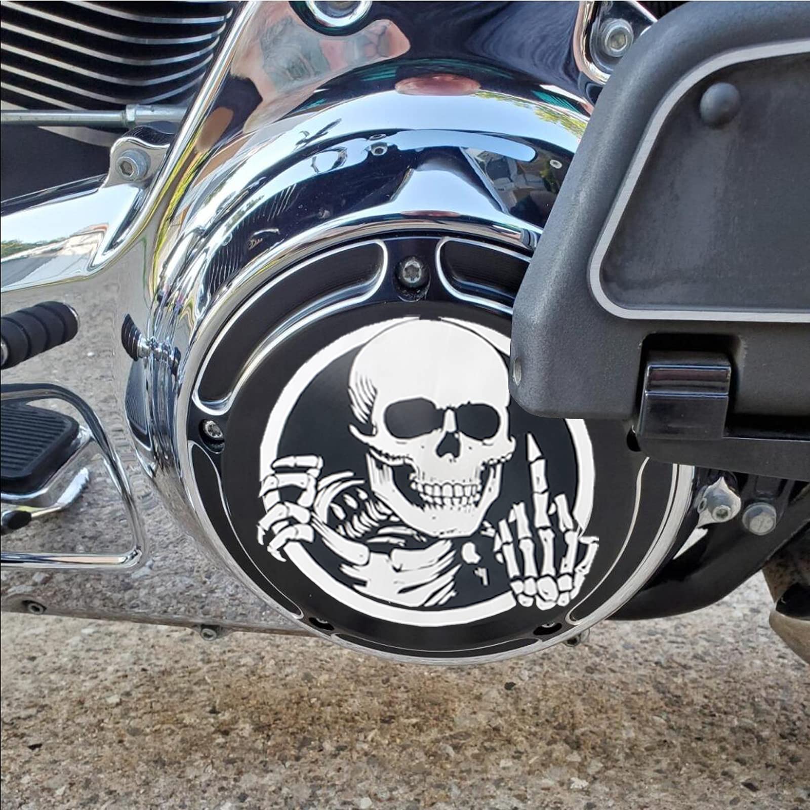 Goldfire 5 Hole Derby Timer Cover And Points Covers Fits For Harley 1999-2014 Big Twin Cam Touring Road King Electra Glide Flhr
