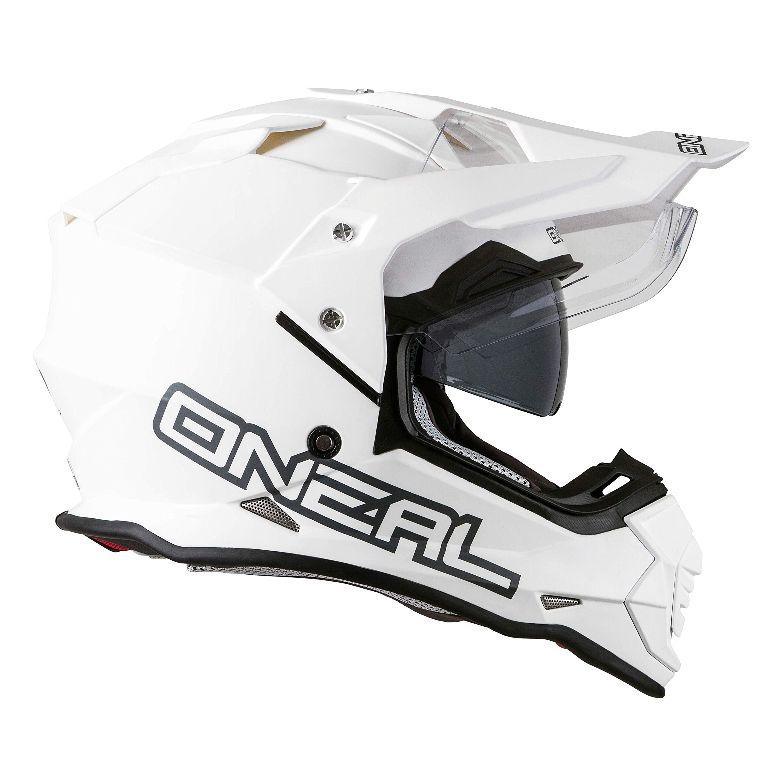 O'Neal unisex adult Full-face-helmet-style Sierra II Helmet Flat White M 57 58cm , White, Medium US