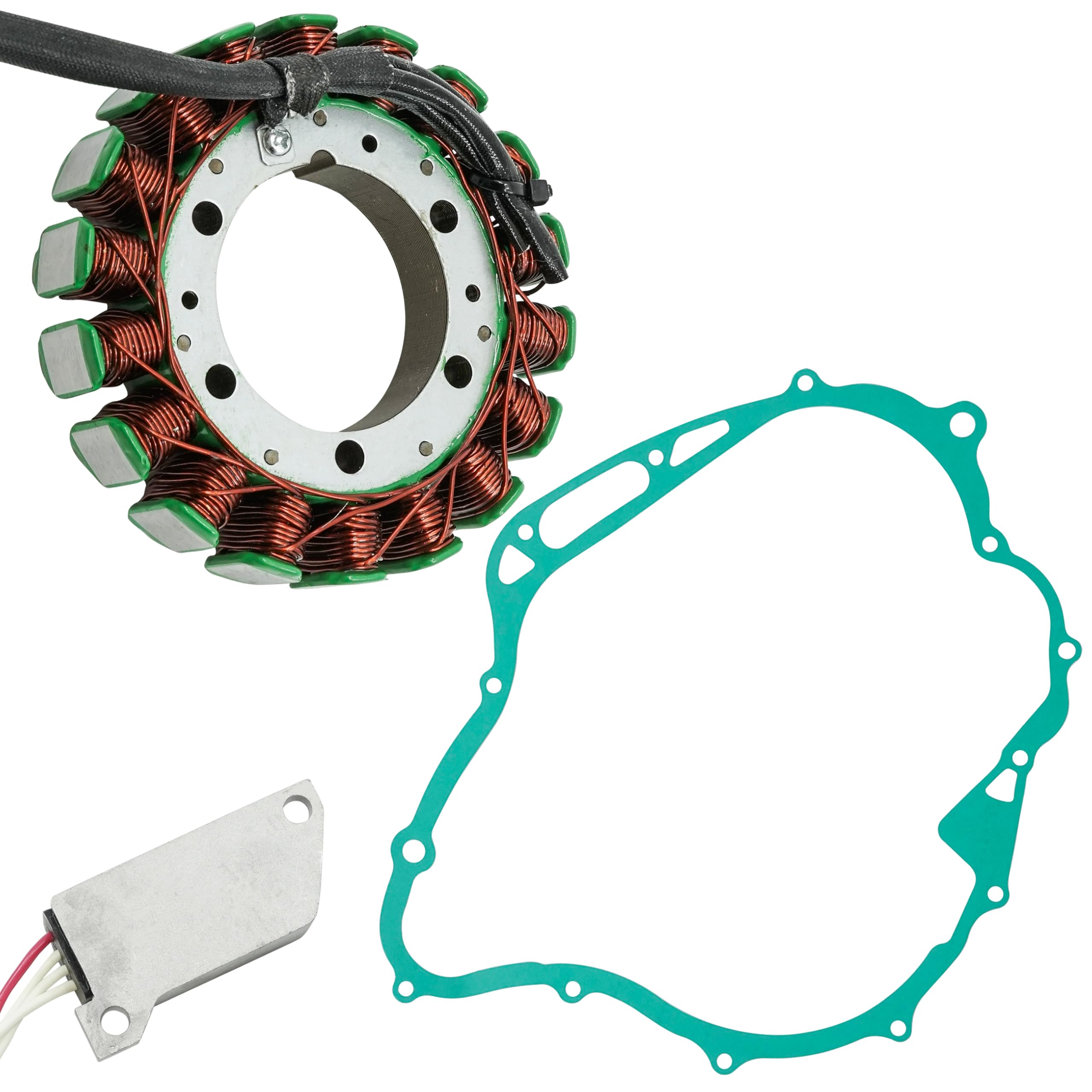 Caltric Stator & Gasket & Regulator Compatible With Yamaha Virago 750 Xv750 Xv-750 1988-1996