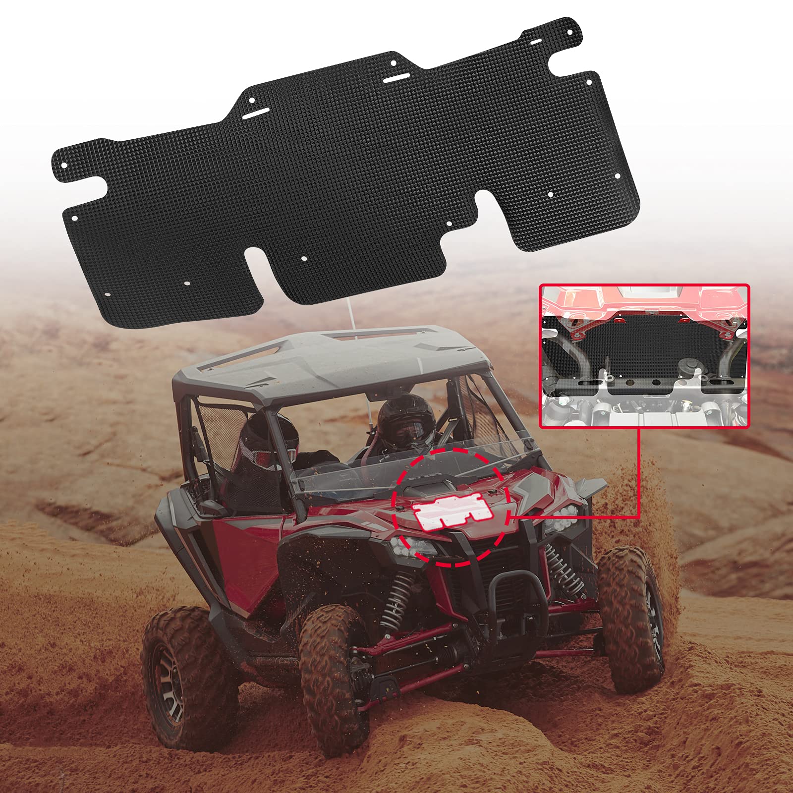 KEMIMOTO UTV Mud Guards Compatible with 2019+ Talon 1000R 1000X 2020+ Talon 1000X-4 UTV Mud Flaps Dust Shield UTV Fender Flares 1000 Accessories (3 Pack)