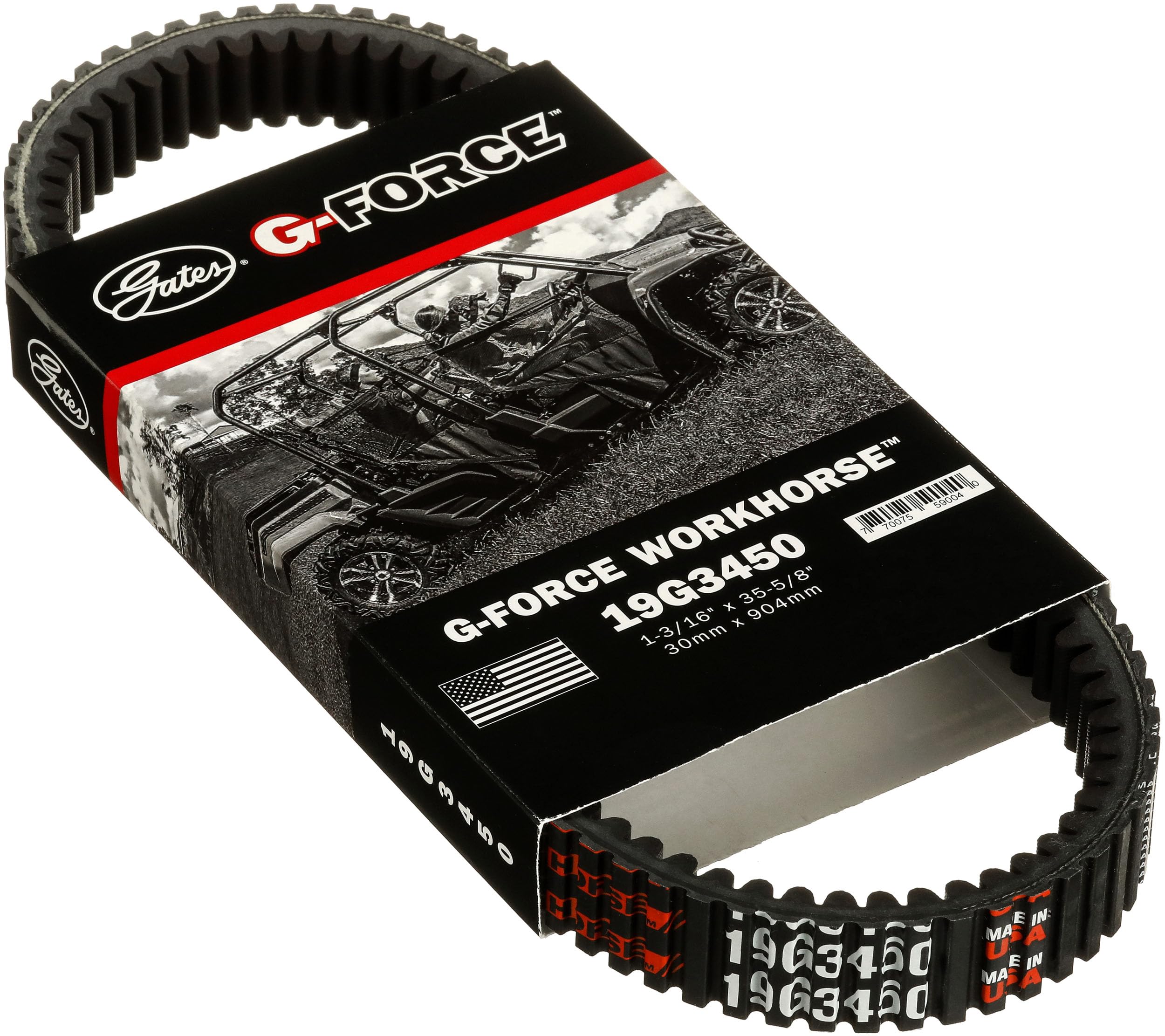 Gates 19G3450 G-Force WorkHorse Continuously Variable Transmission (CVT) Belt