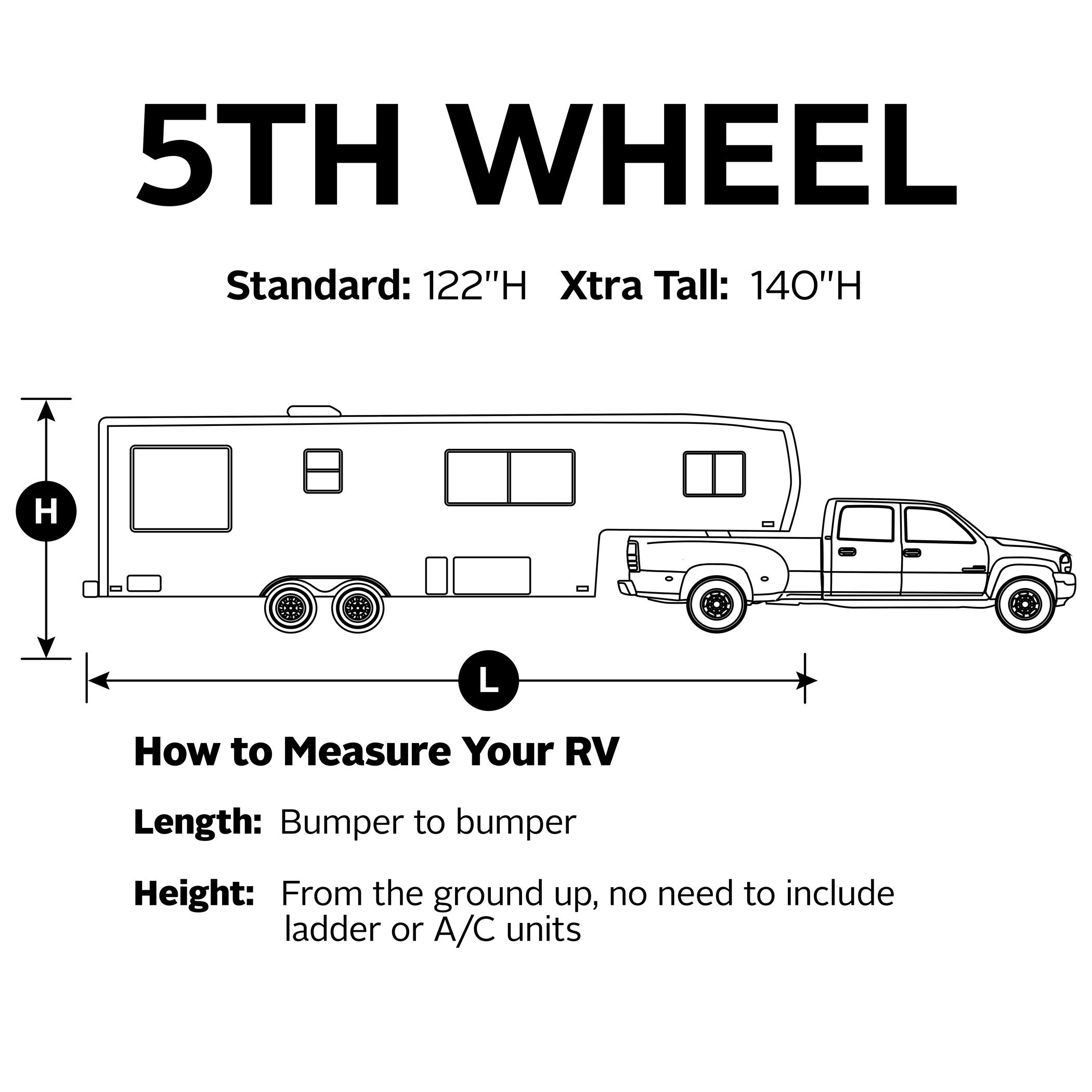 Classic Accessories Over Drive Permapro 5Th Wheel Cover, Fits 29' - 33' Rvs, Rv Cover, Camper Cover, Travel Trailer Cover