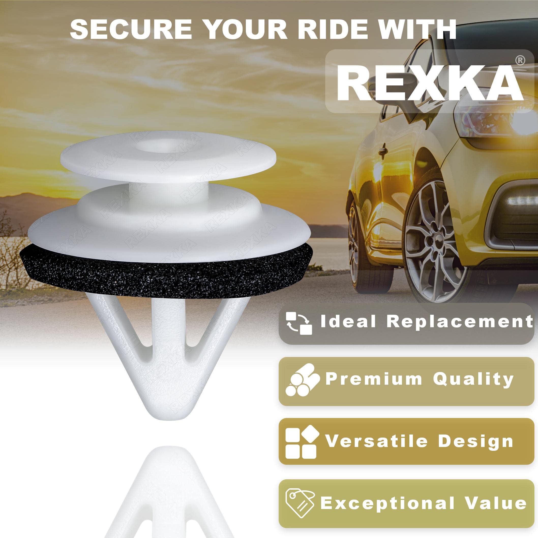Rexka 30Pcs Door Trim Panel Retainer Clips Compatible With Mazda G18K-51-Sj3 Cx-7, Cx-9, Mazda 2, Mazda 3, Mazda 5, Mazda 6, Maz