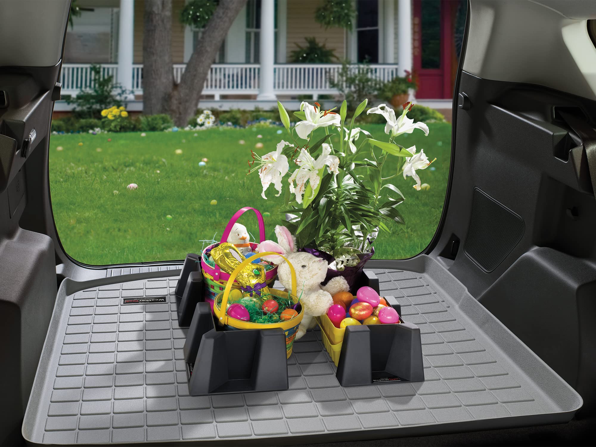 Weathertech Cargo Trunk Liner For Honda Cr-V Hybrid (Cargo Tray In Highest Position) - Behind 2Nd Row (401569) Black