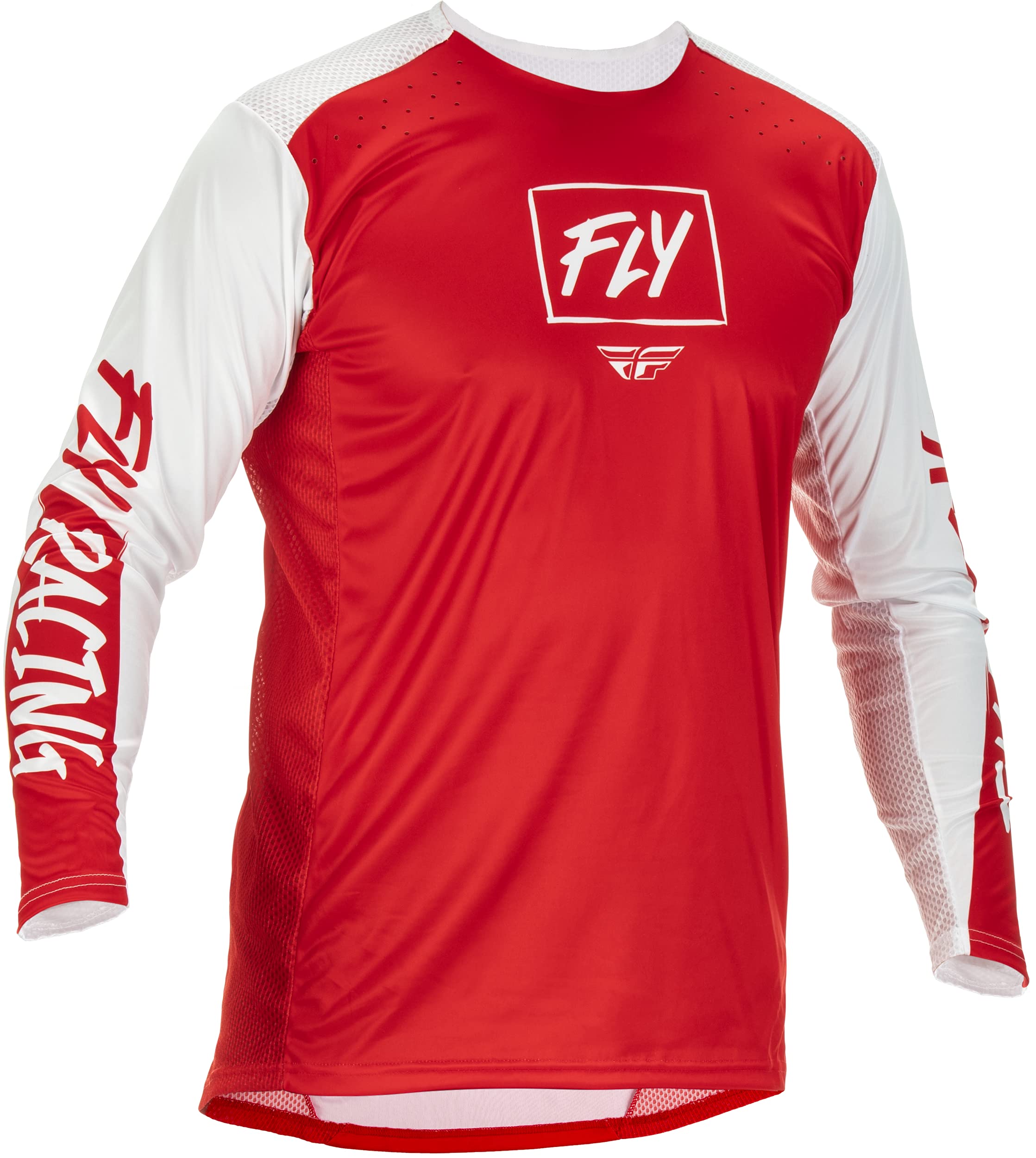 Fly Racing 2022 Adult Lite Jersey (Red/White, Small)