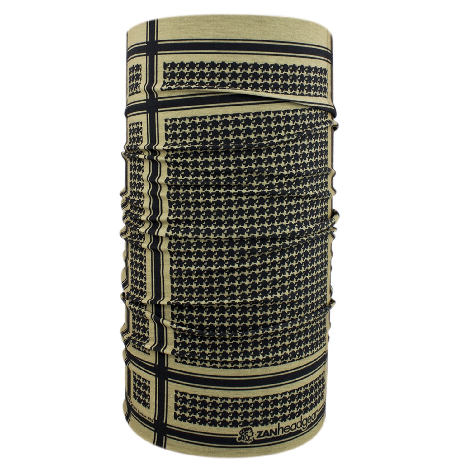 Zanheadgear Motley Tube Gaiter Polyester Houndstooth Coyote Tan