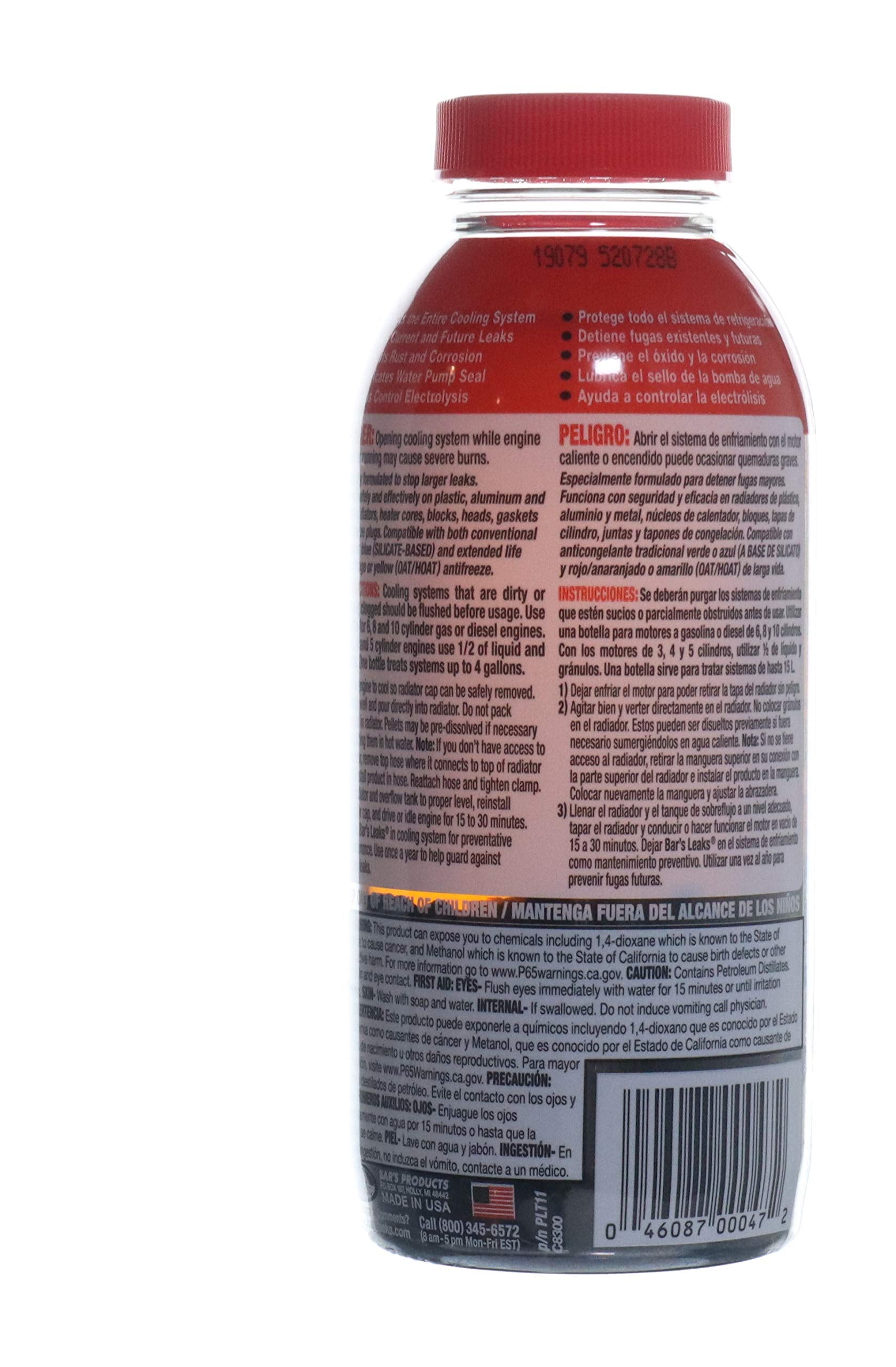 Bar'S Leaks Plt11 Pelletized Hd Radiator Stop Leak - 11 Oz.