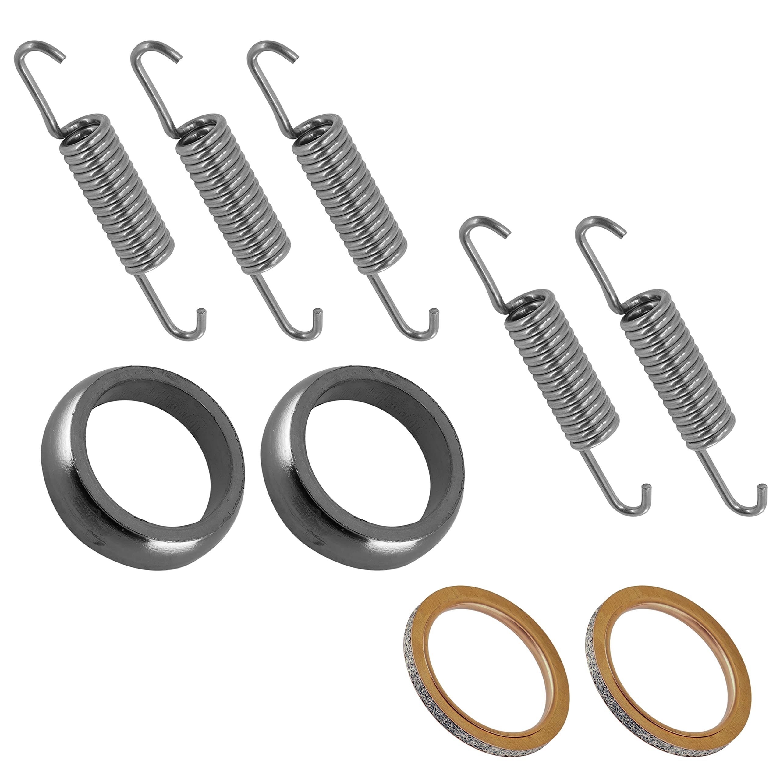 Caltric Muffler Pipe Gaskets with Spring Compatible with Yamaha Rhino 700 2008-2009 2011-2013