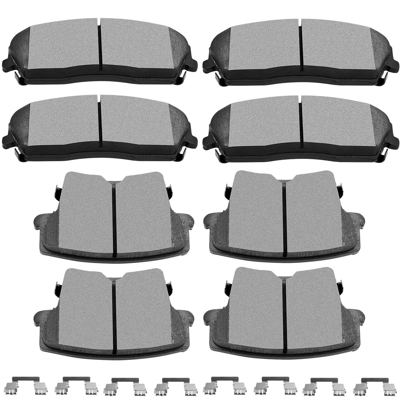 Scitoo Ceramic Brake Pads 8Pcs Front Rear Set Fit For 2005-2017 For Chrysler 300,2009-2017 For Dodge Challenger,2006-2017 For Do