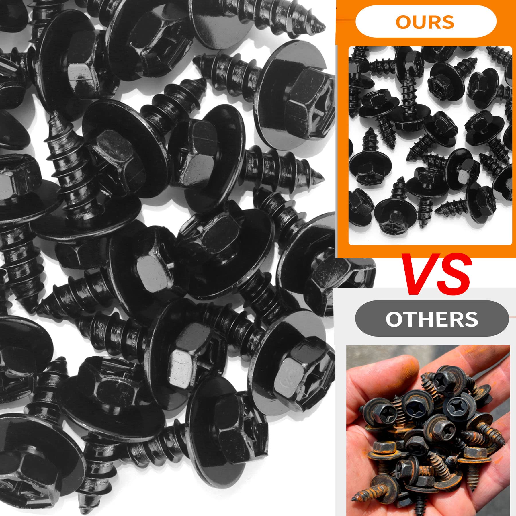 luxlead 30 PCS Front Fender Liner Screws Set, Replaces 90159-60498, Compatible with Lexus Toyota Lexus Tacoma Prius Corolla Tund