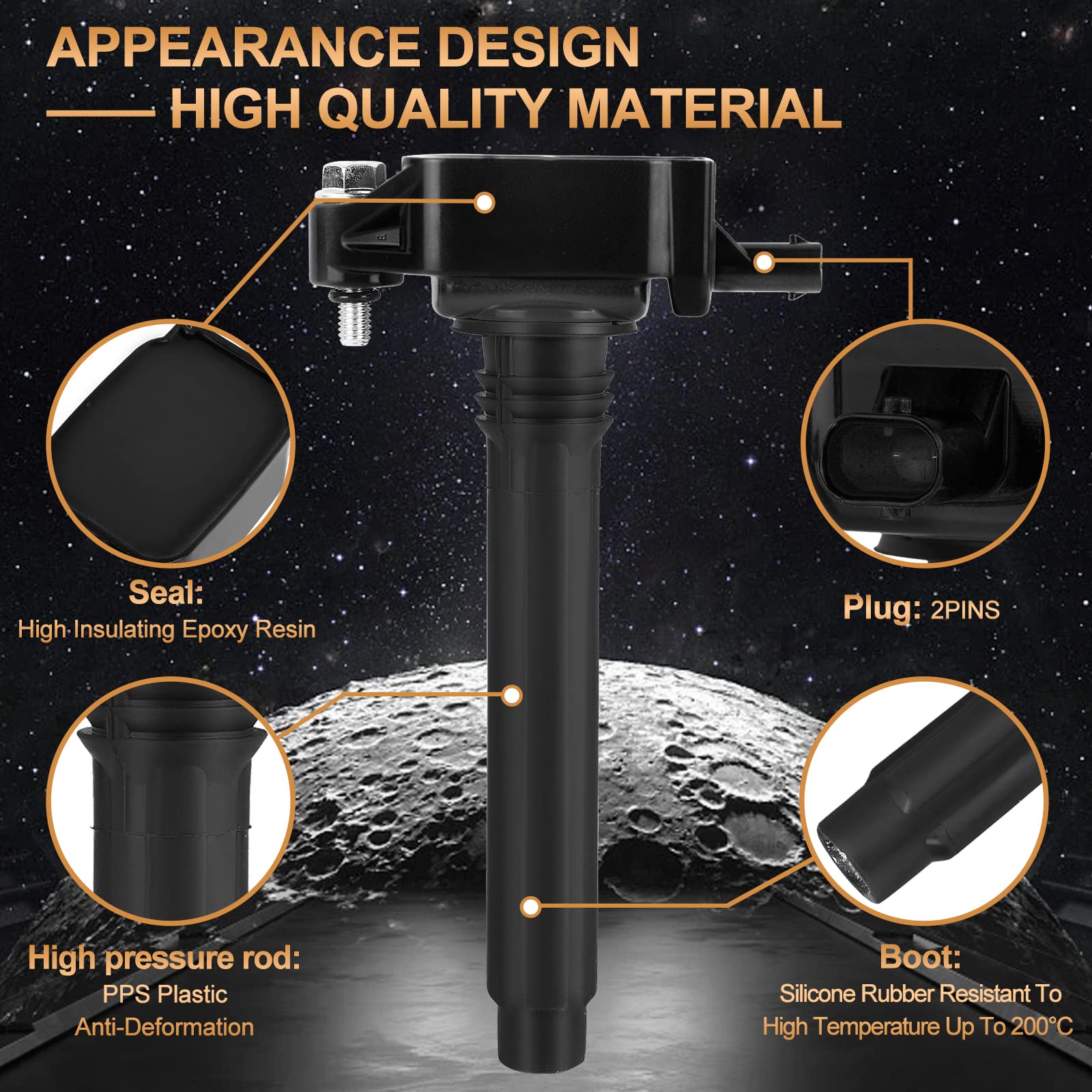 Ignition Coil Fits For Chry 200 300 Town Country, For Dodge Avenger Challenger Charger Dart Durango Grand Caravan Journey, For J