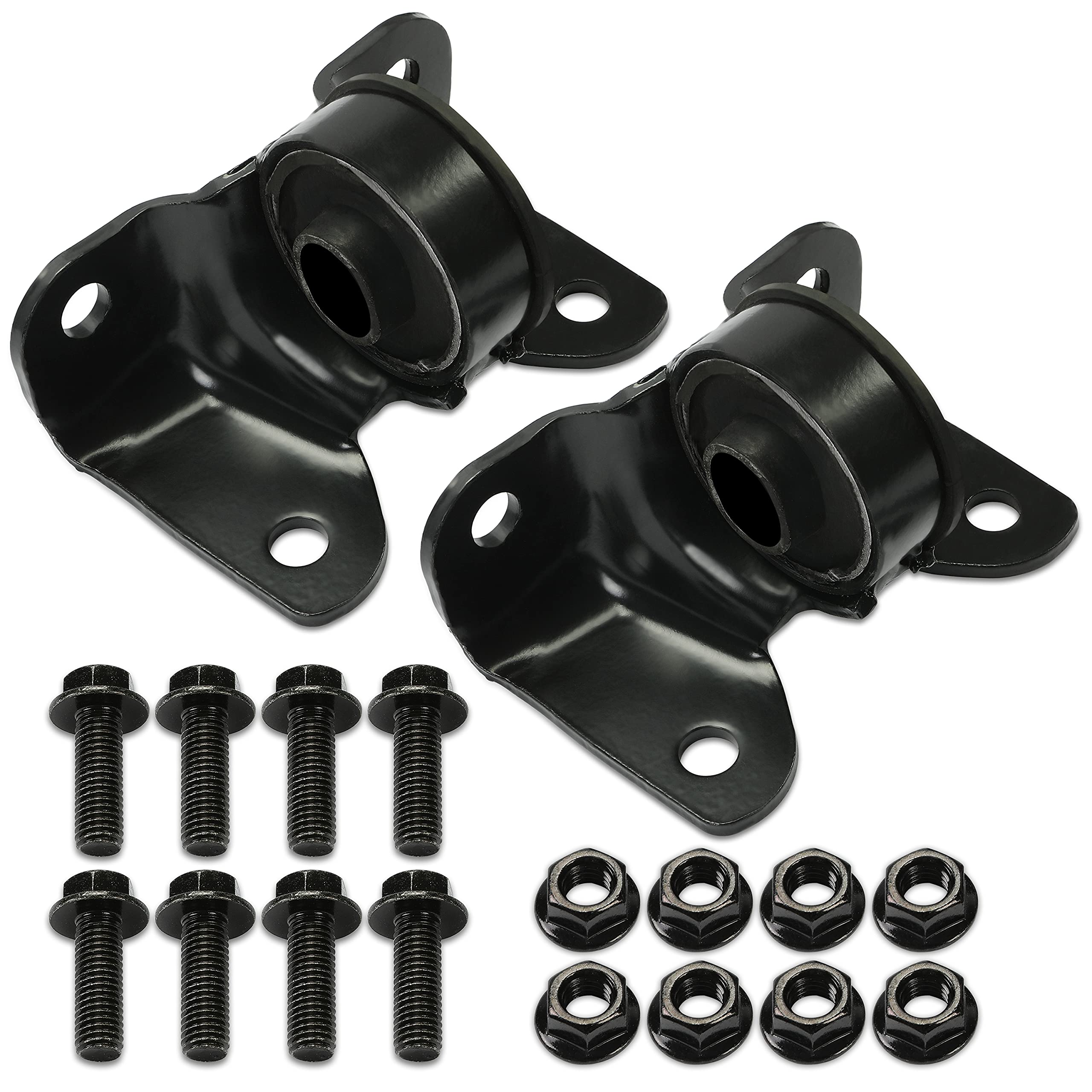 ECOTRIC Front Torsion Bar Mounting Kit Steel Pair Compatible with 1999-2006 Chevy Silverado Sierra 1500 2500 1500HD 2500HD Picku