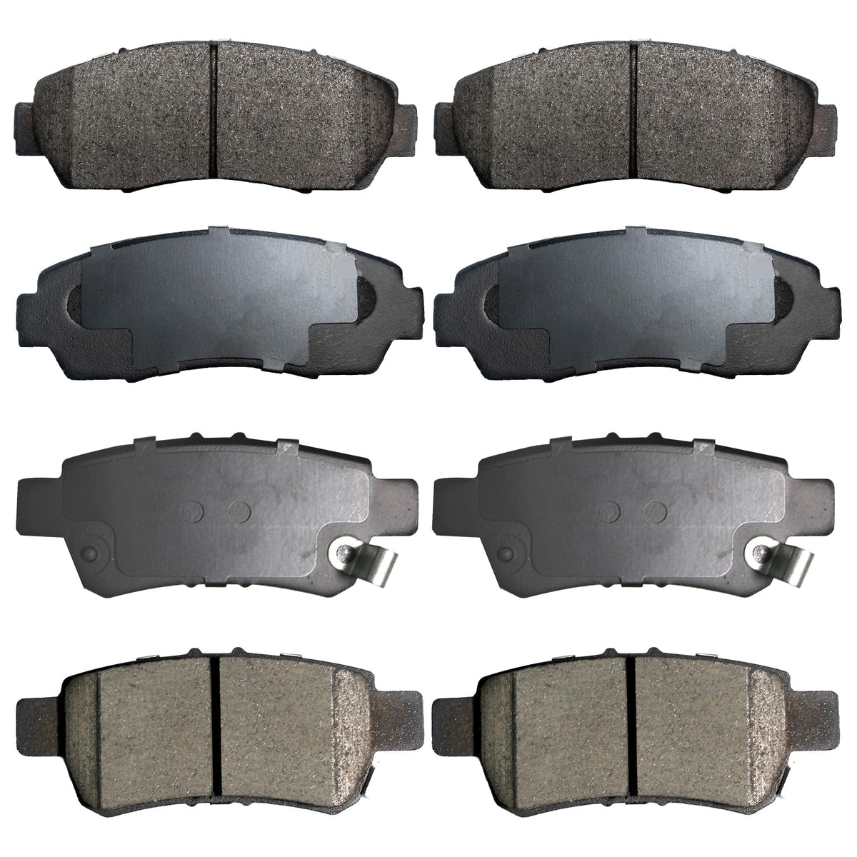 EXPPOWER Front Rear Ceramic Brake Pads For Honda Odyssey 2005-2010