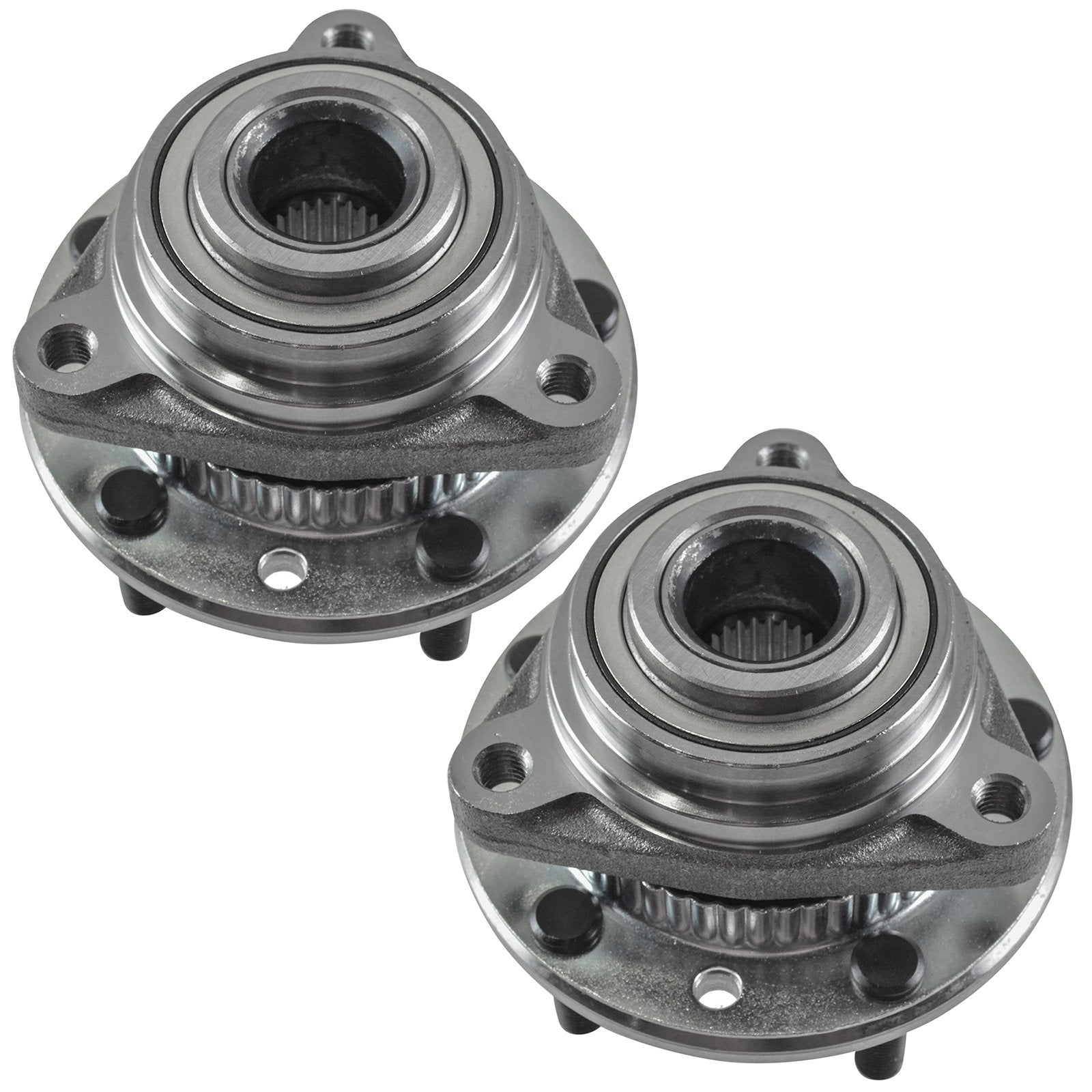 Trq Front Wheel Hubs & Bearings Pair Set Of 2 For Chevy Gmc Olds 4Wd 4X4