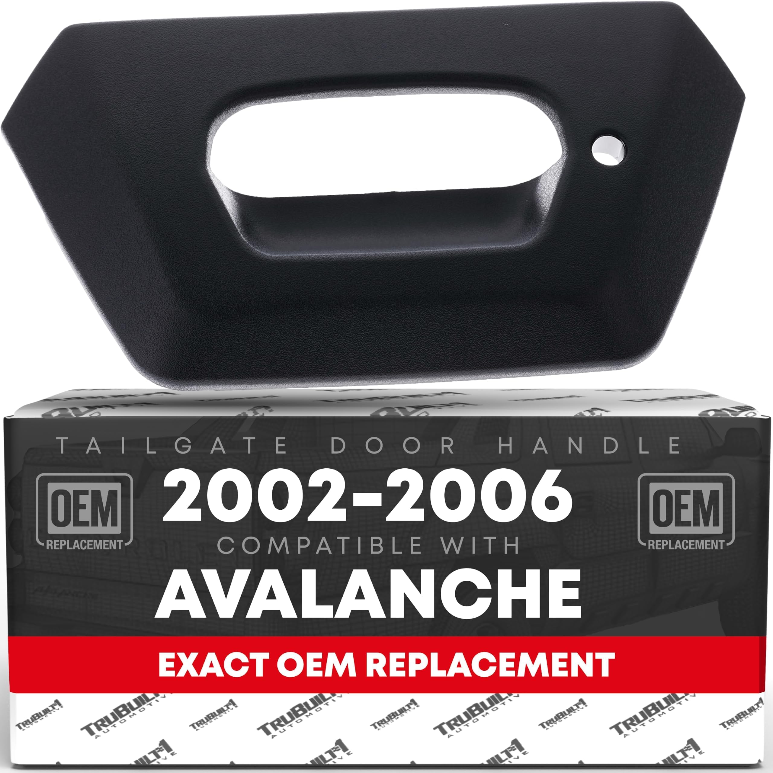T1A Tailgate Handle Bezel Replacement - Compatible With 2002-2006 Chevrolet Avalanche 1500, 02-06 Chevrolet Avalanche 2500 - Tex