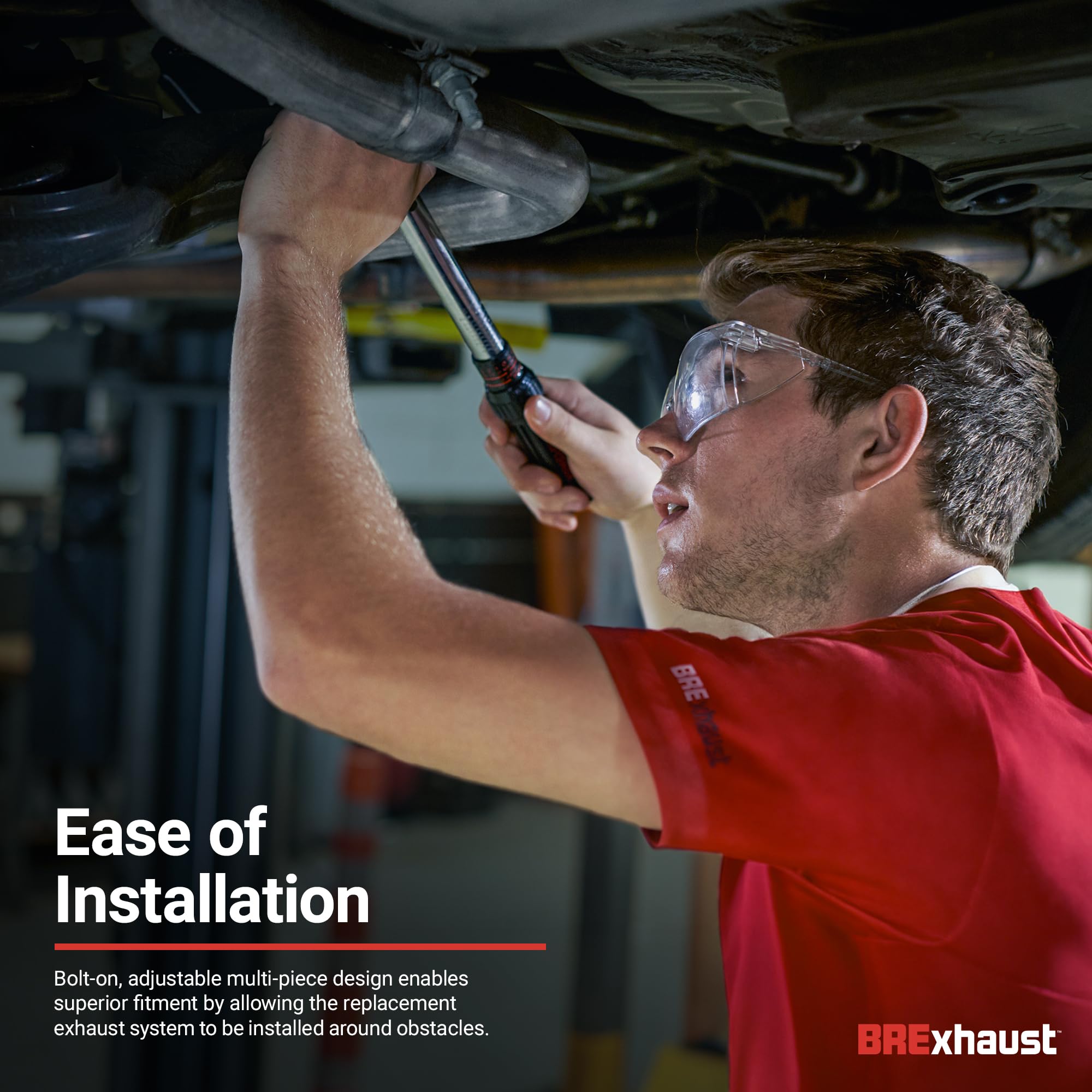 Brexhaust Direct-Fit Replacement Exhaust System 106-0002: Compatible With 1997-2006 Jeep Wrangler