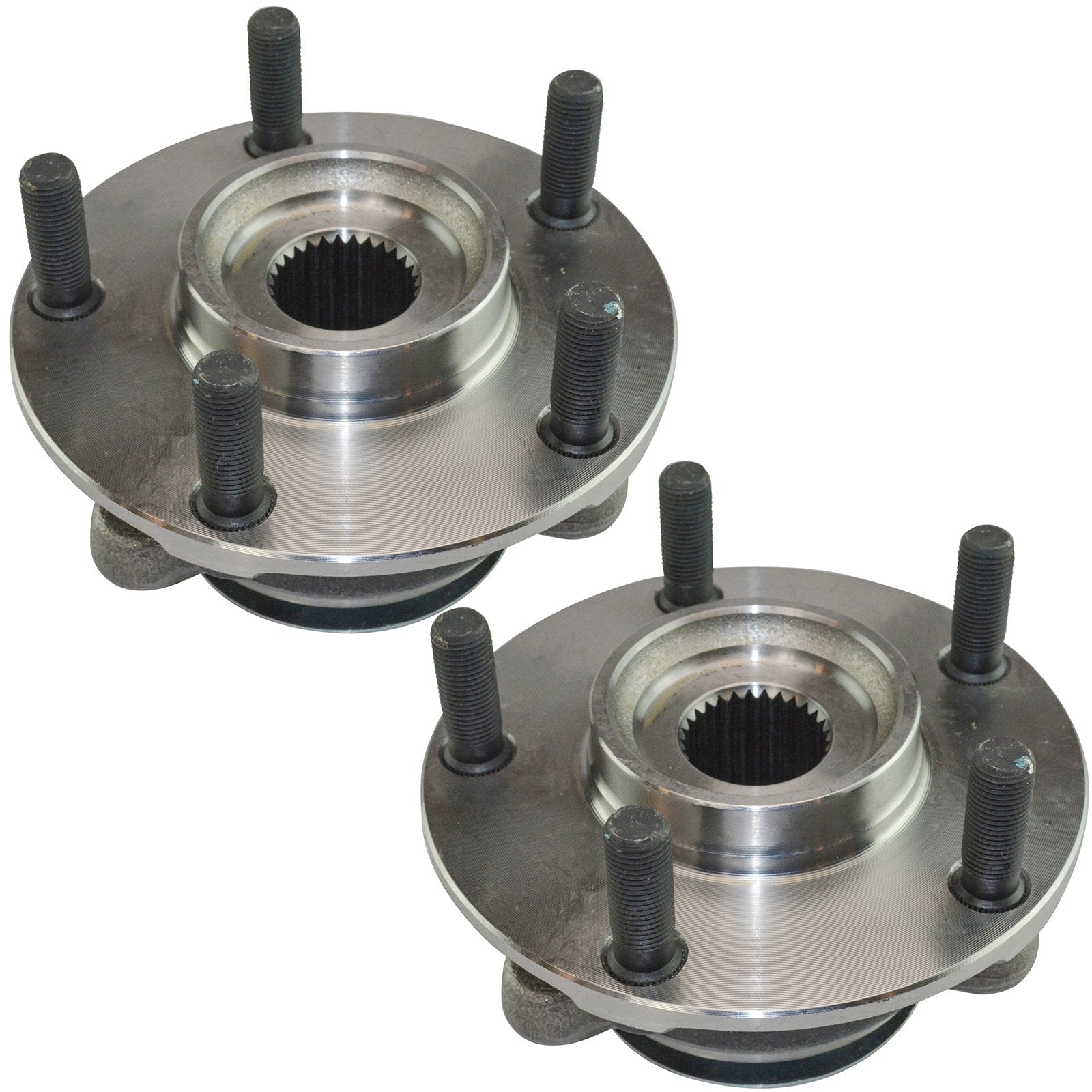 Trq Front Wheel Hub Bearings Assembly Set Compatible With 2011-2017 Nissan Juke 2011-2012 Leaf