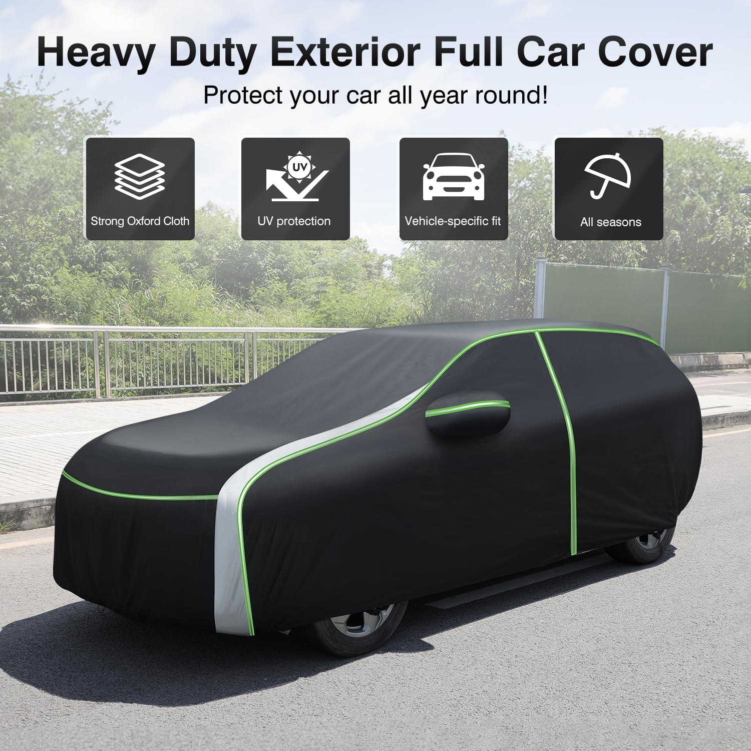 Cartist Car Cover Fits For Toyota Rav4 1994-2025 2026 Suv Car Cover Waterproof All Weather For Rav4 Accessories, With Zipper & R