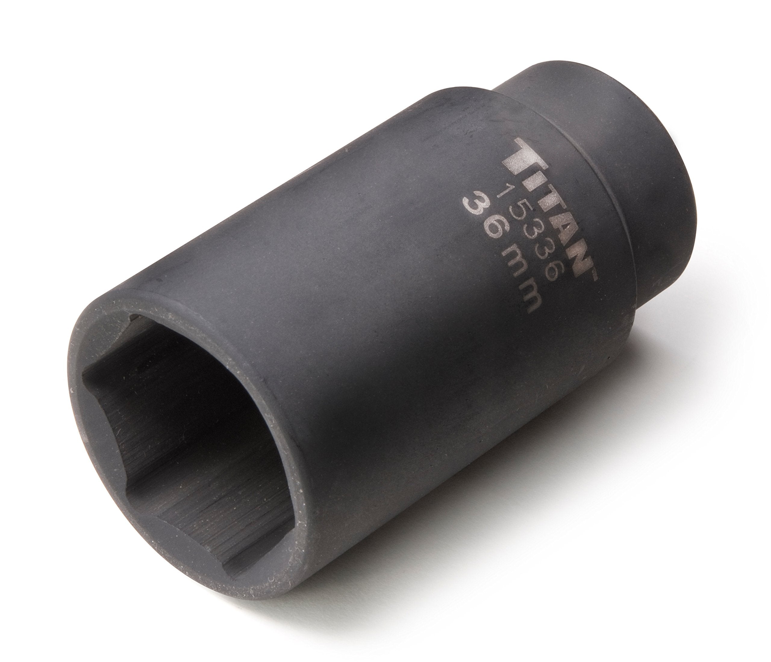 Titan 15336 36mm 1/2 Drive 6 Point Axle Nut Socket, 1 Pack